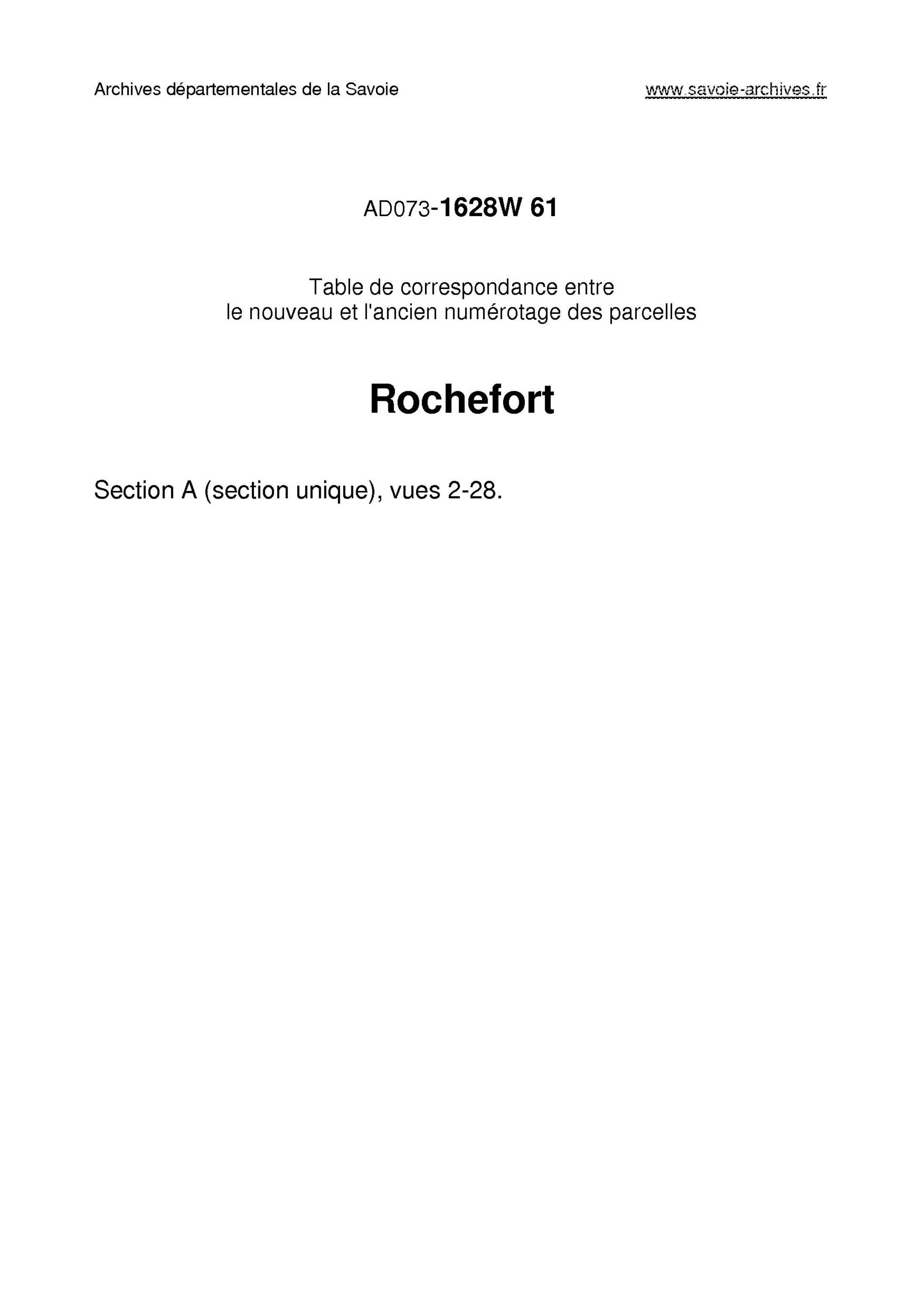 Aillon-le-Jeune - Rochefort