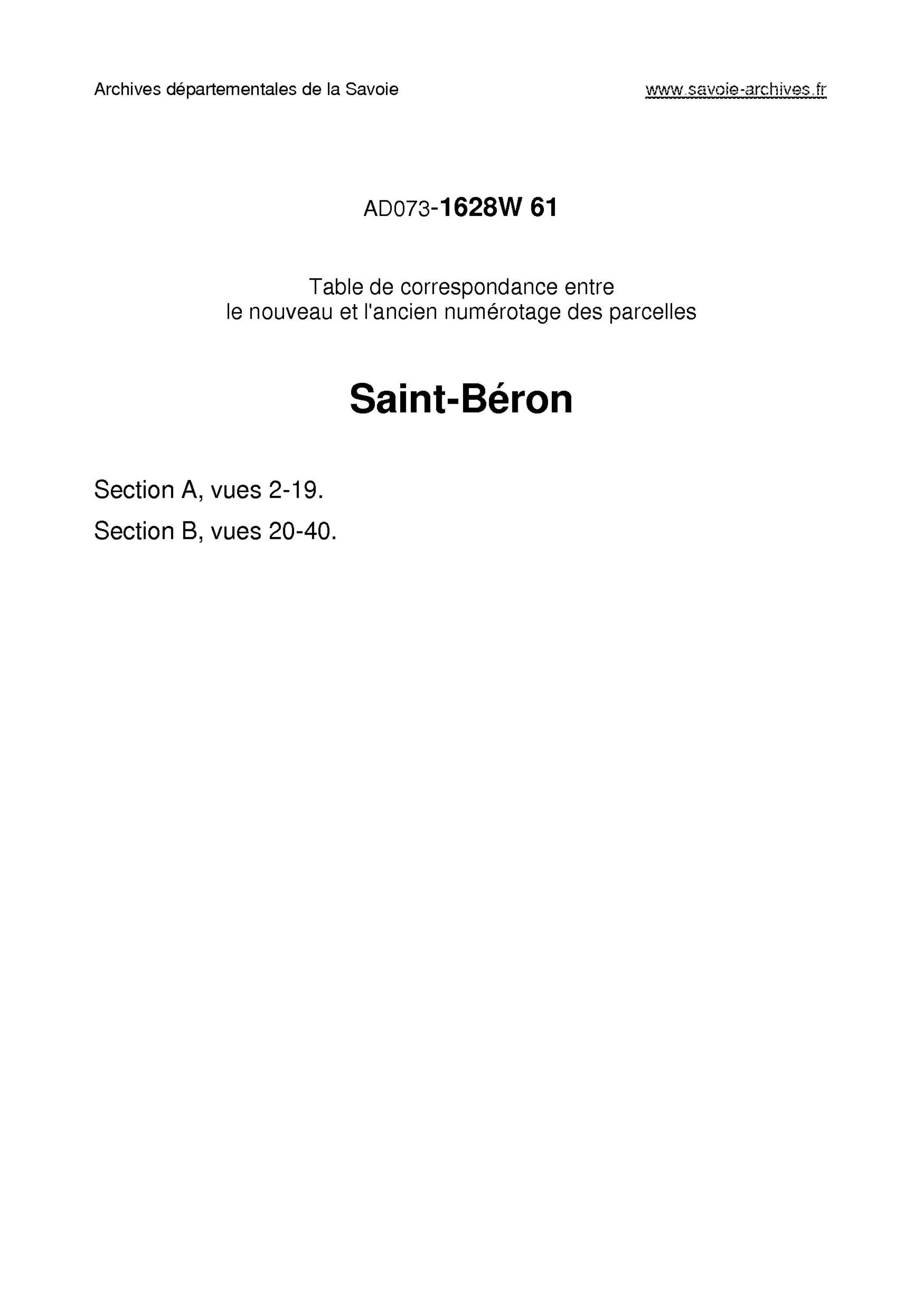Aillon-le-Jeune - Saint-Béron