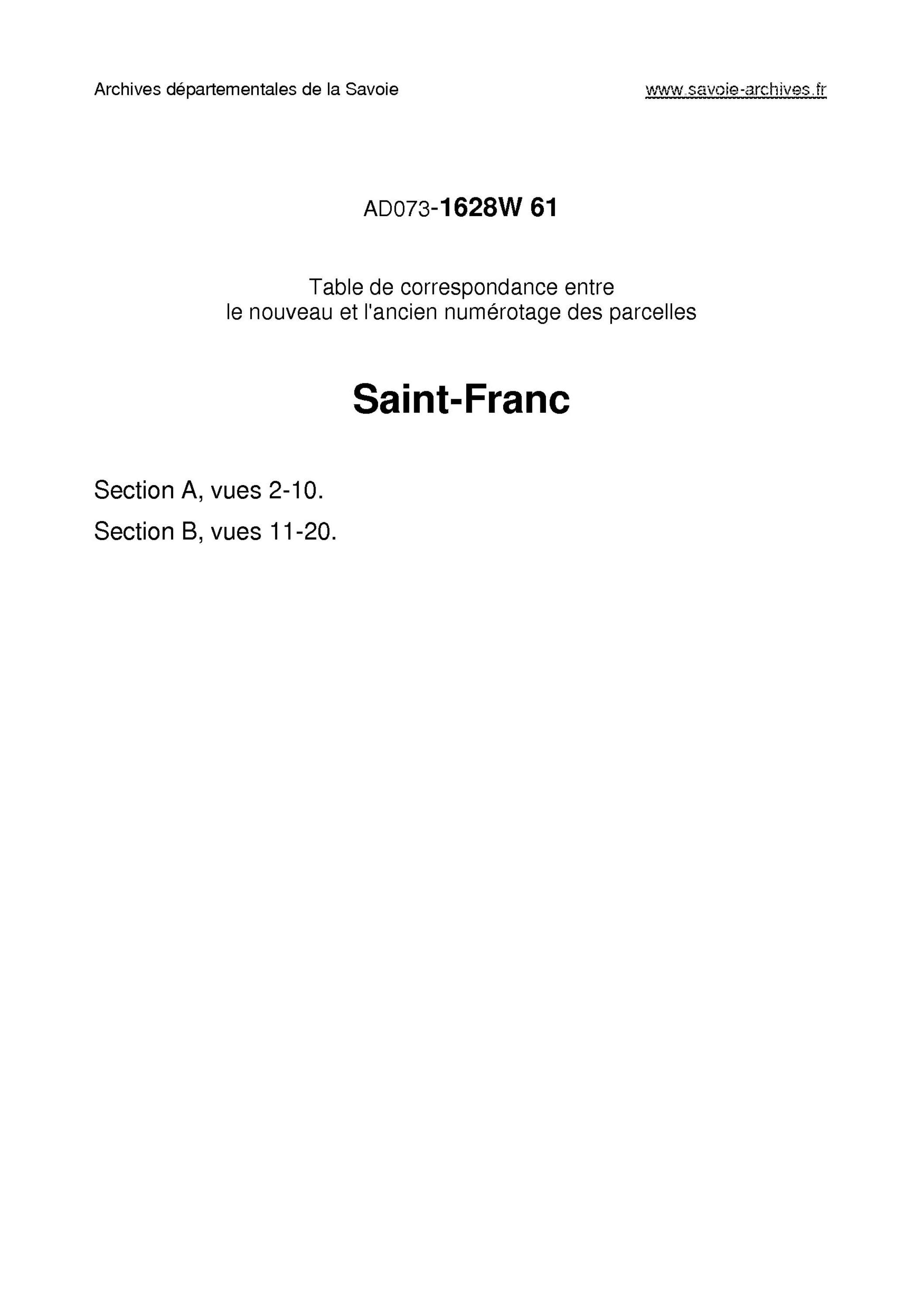 Aillon-le-Jeune - Saint-Franc