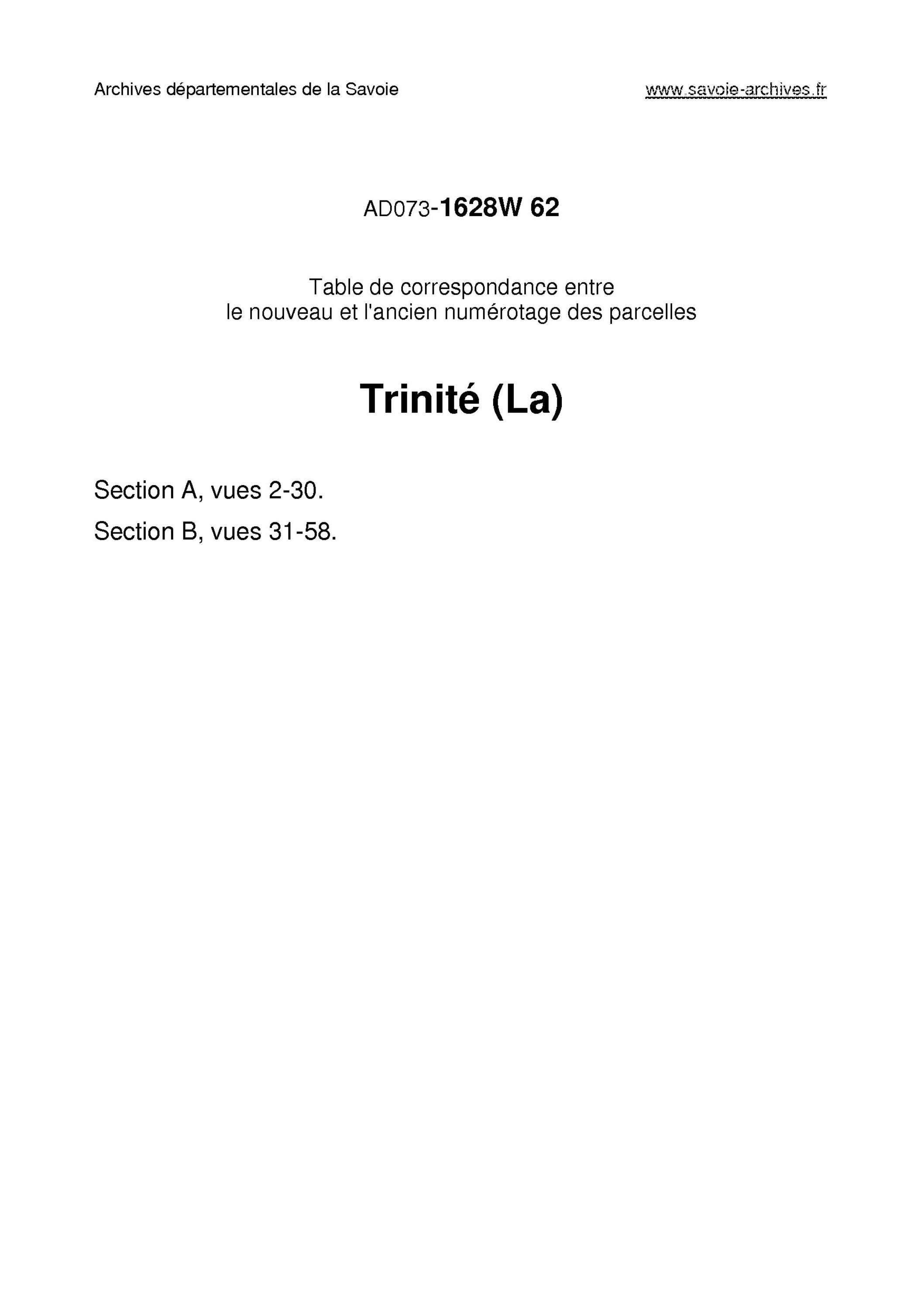 Aillon-le-Jeune - Trinité (la)