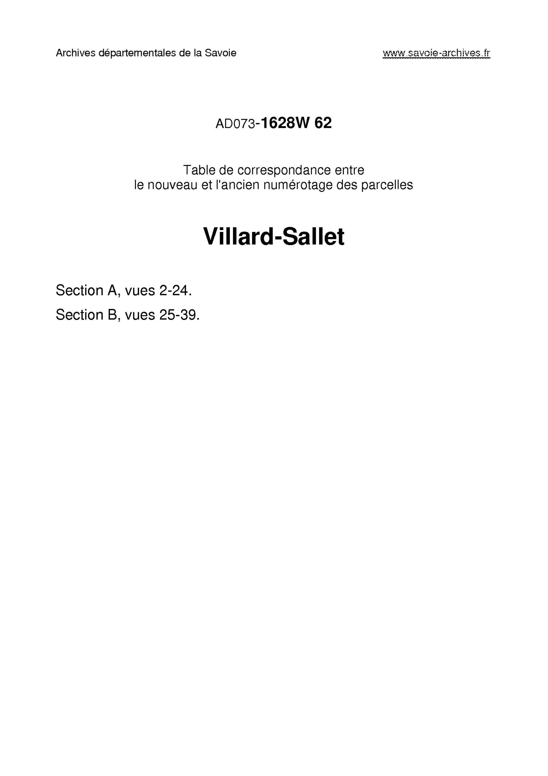 Aillon-le-Jeune - Villard-Sallet