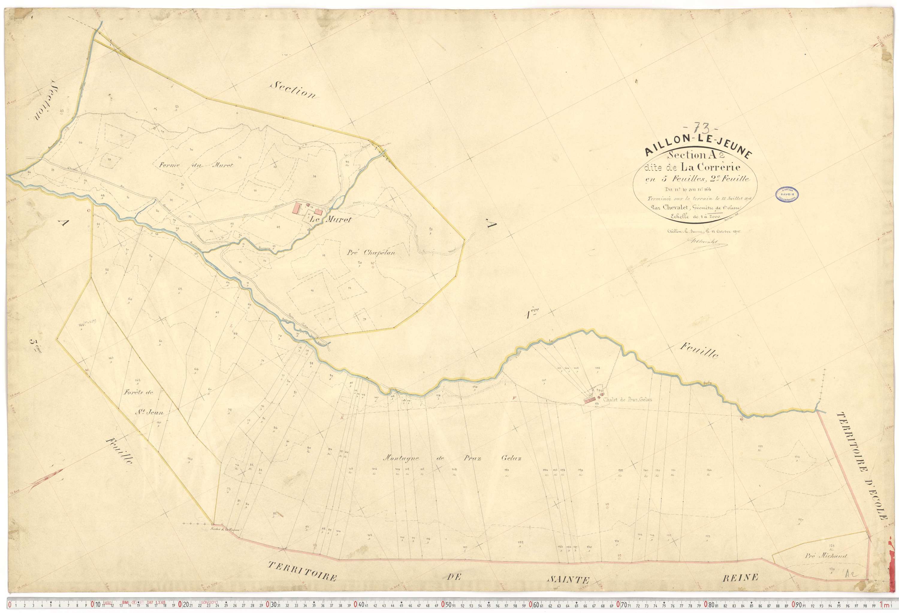 Aillon-le-Jeune - Cadastre français (1878).