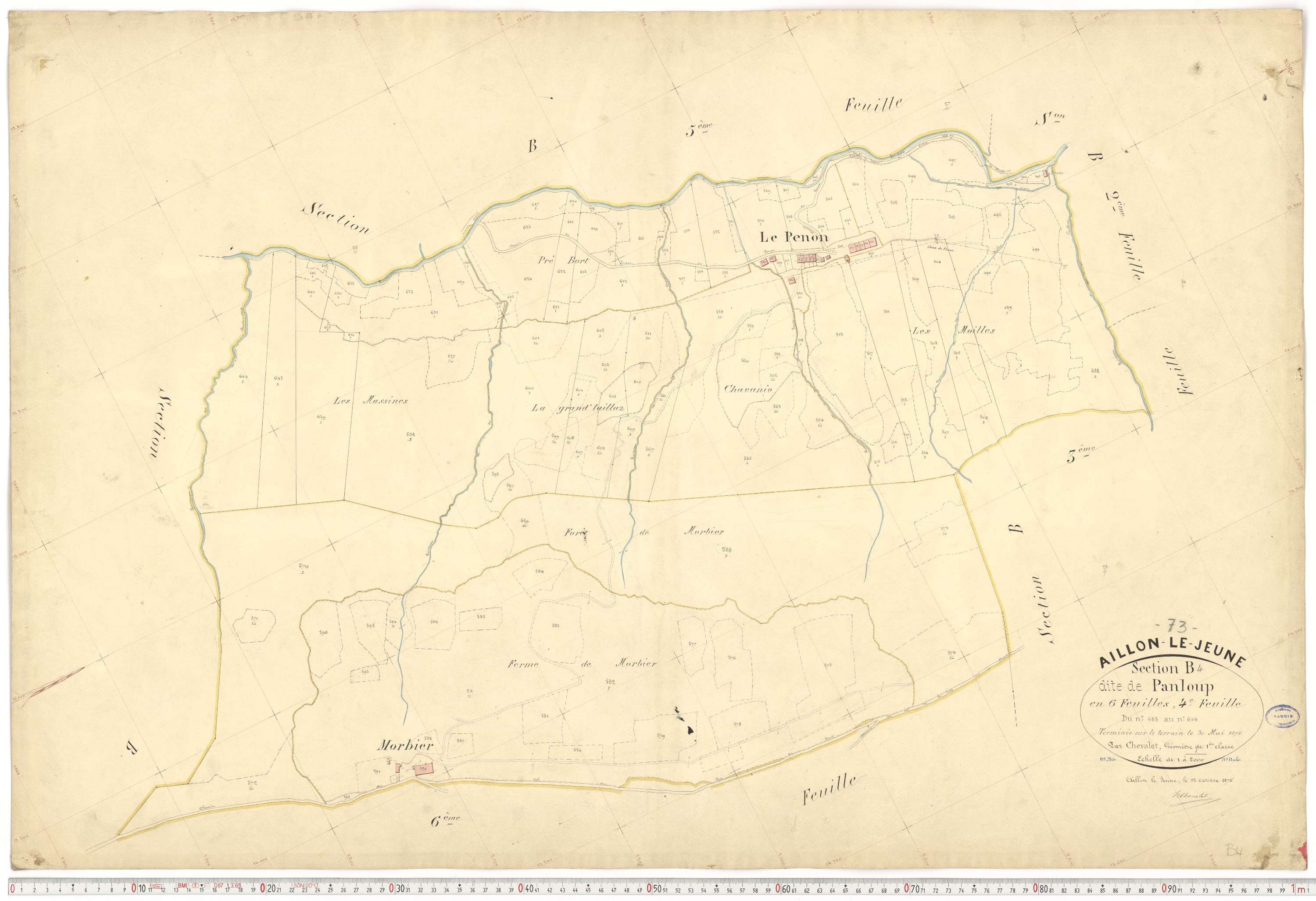 Aillon-le-Jeune - Cadastre français (1878).