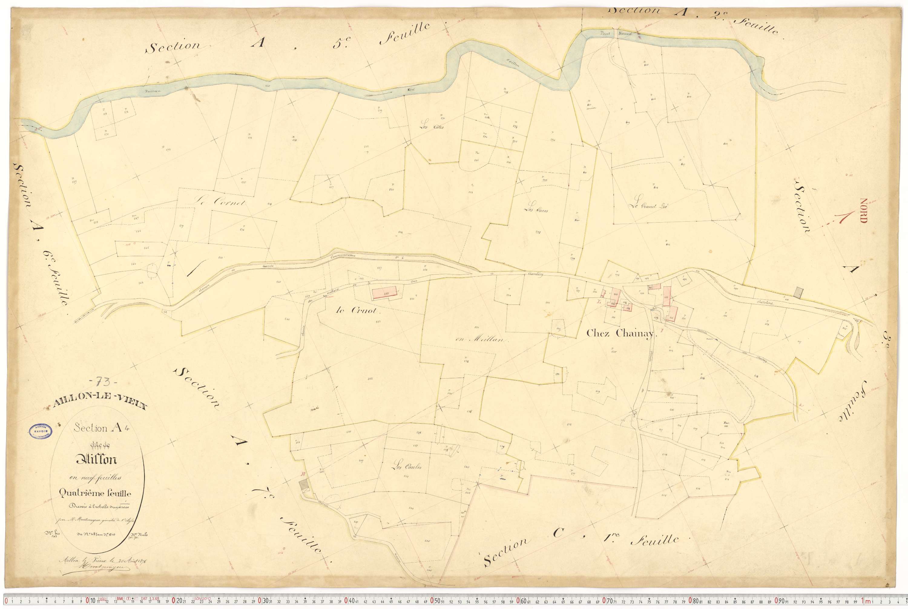 Aillon-le-Vieux - Cadastre français (1897).