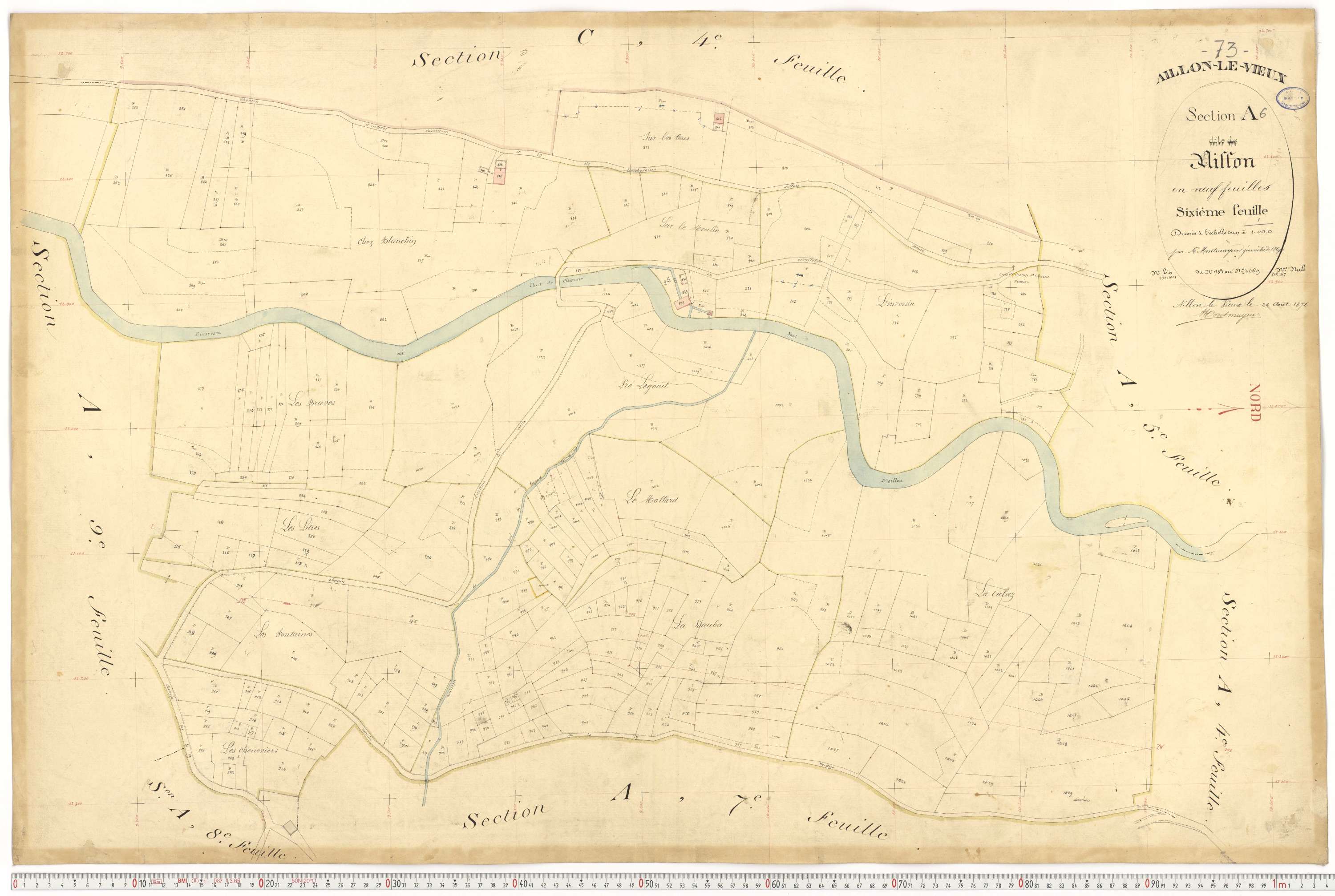 Aillon-le-Vieux - Cadastre français (1897).