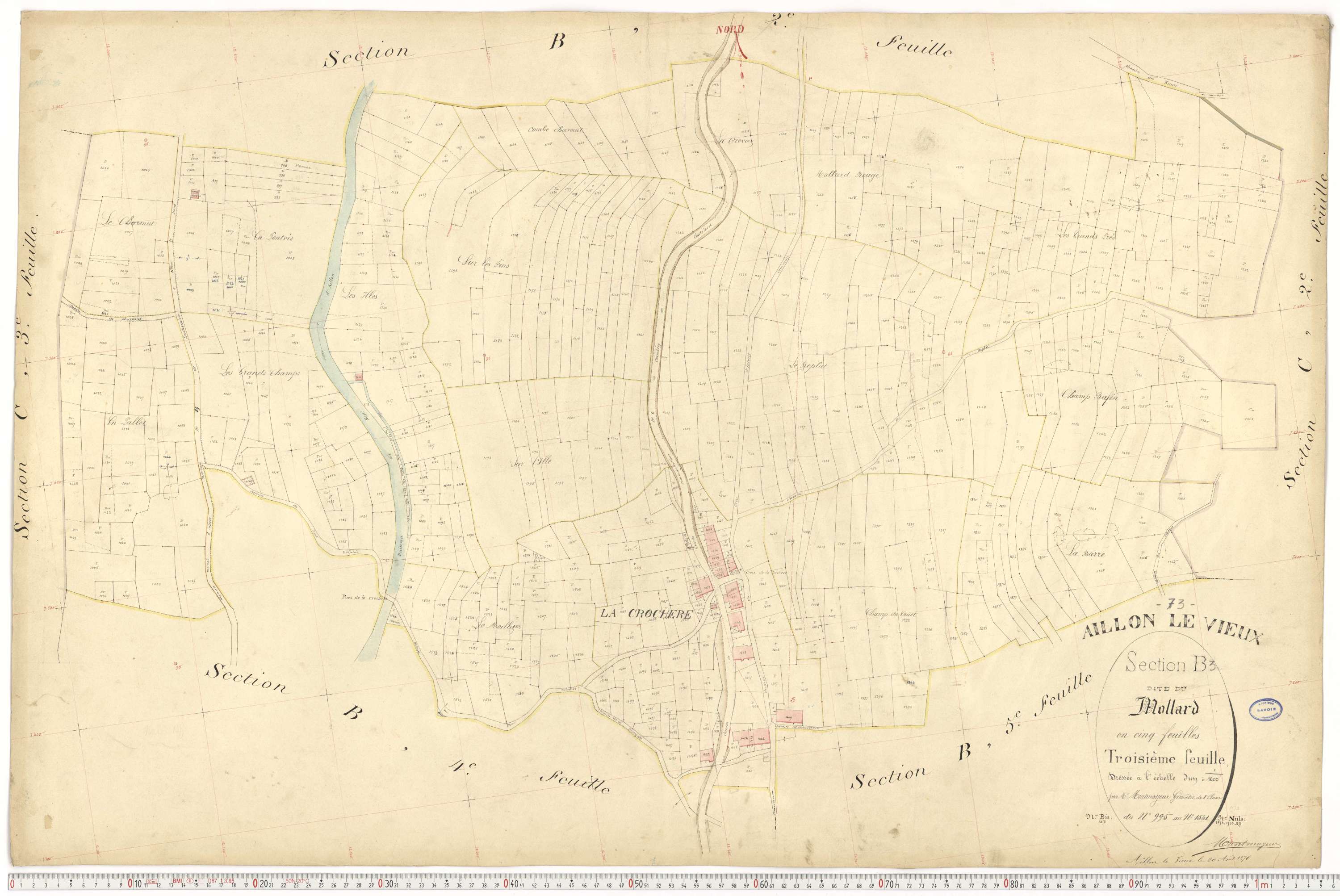 Aillon-le-Vieux - Cadastre français (1897).
