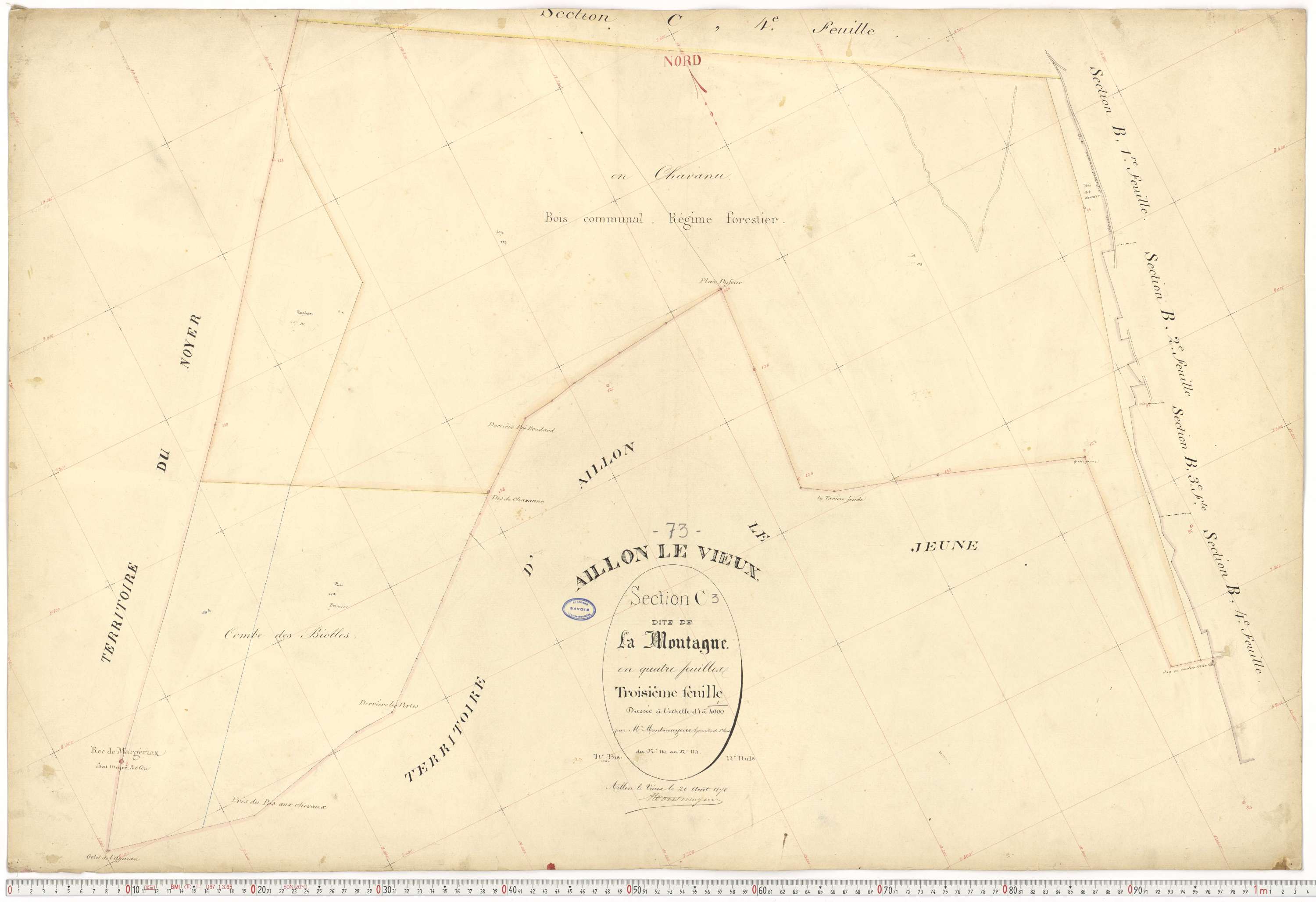 Aillon-le-Vieux - Cadastre français (1897).