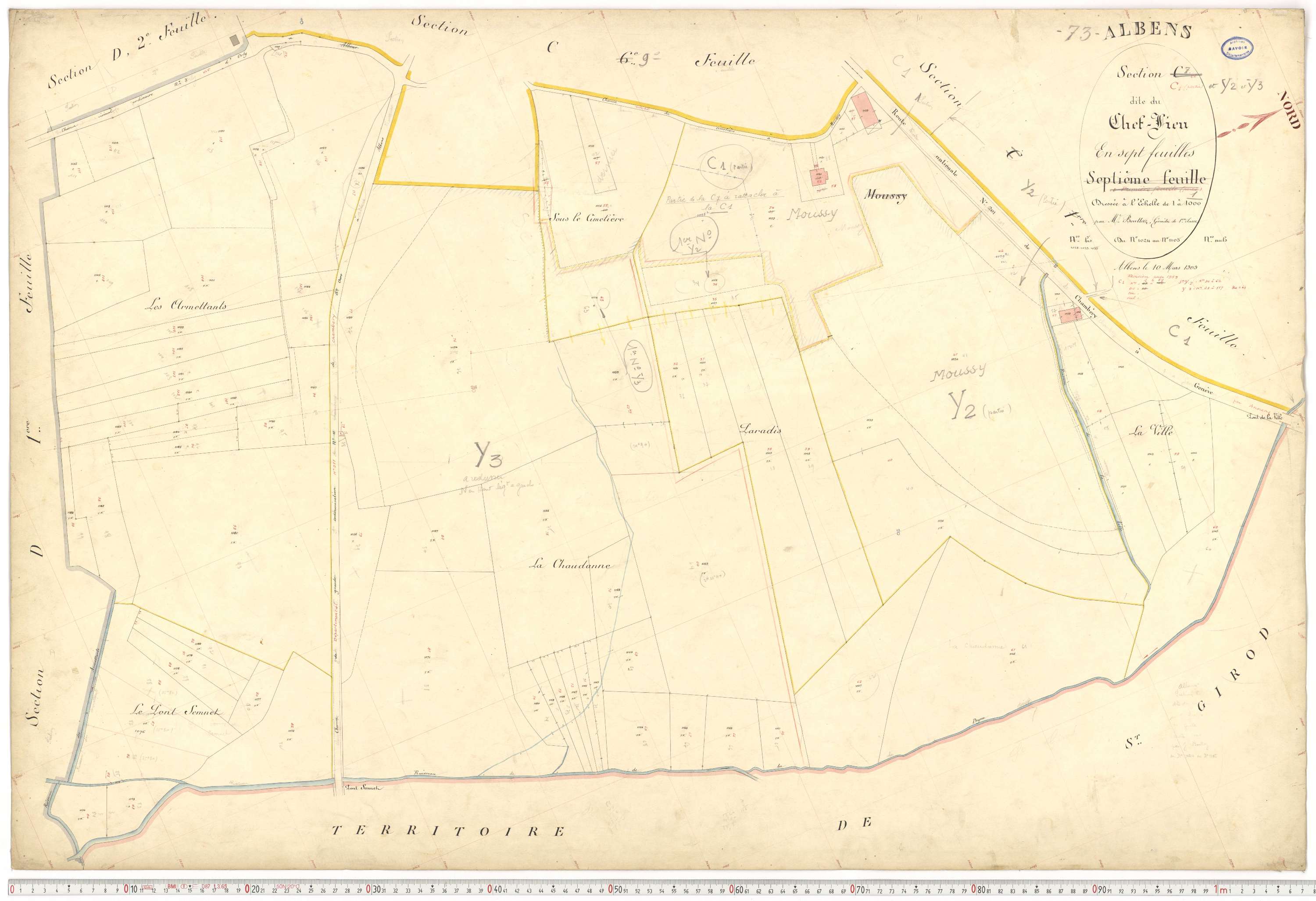 Albens - Cadastre français (1910).