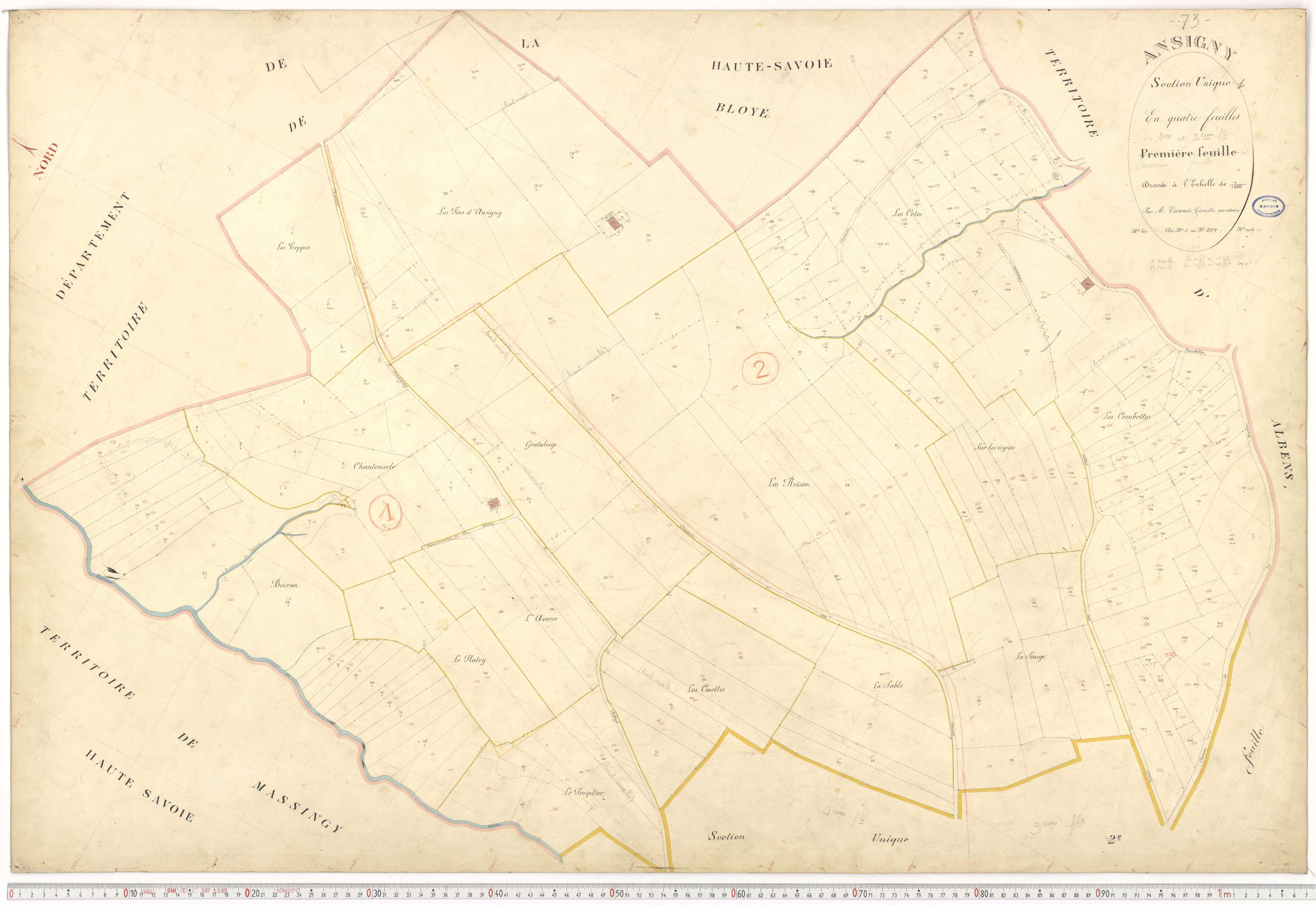 Albens - Cadastre français (1909).