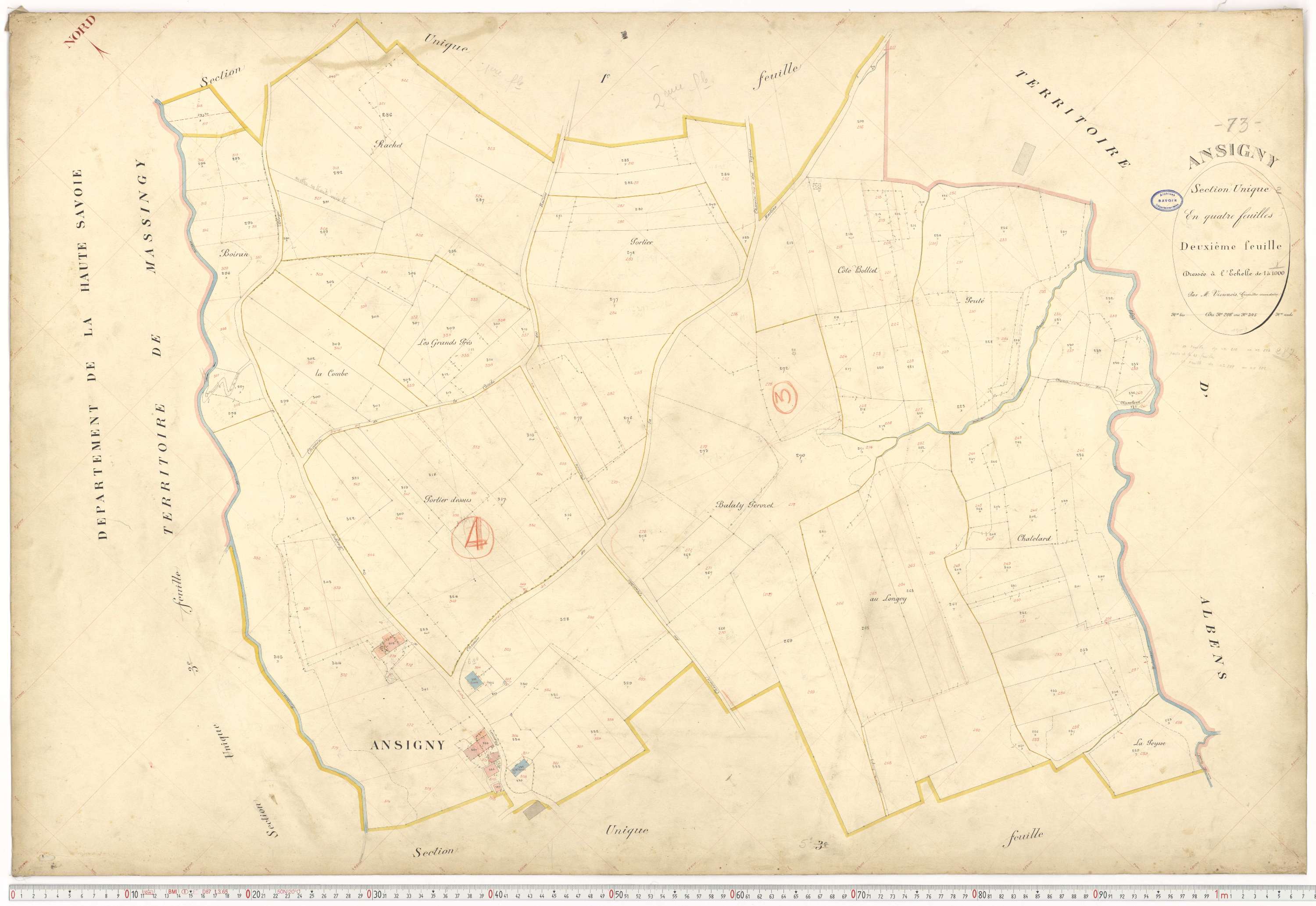 Albens - Cadastre français (1909).