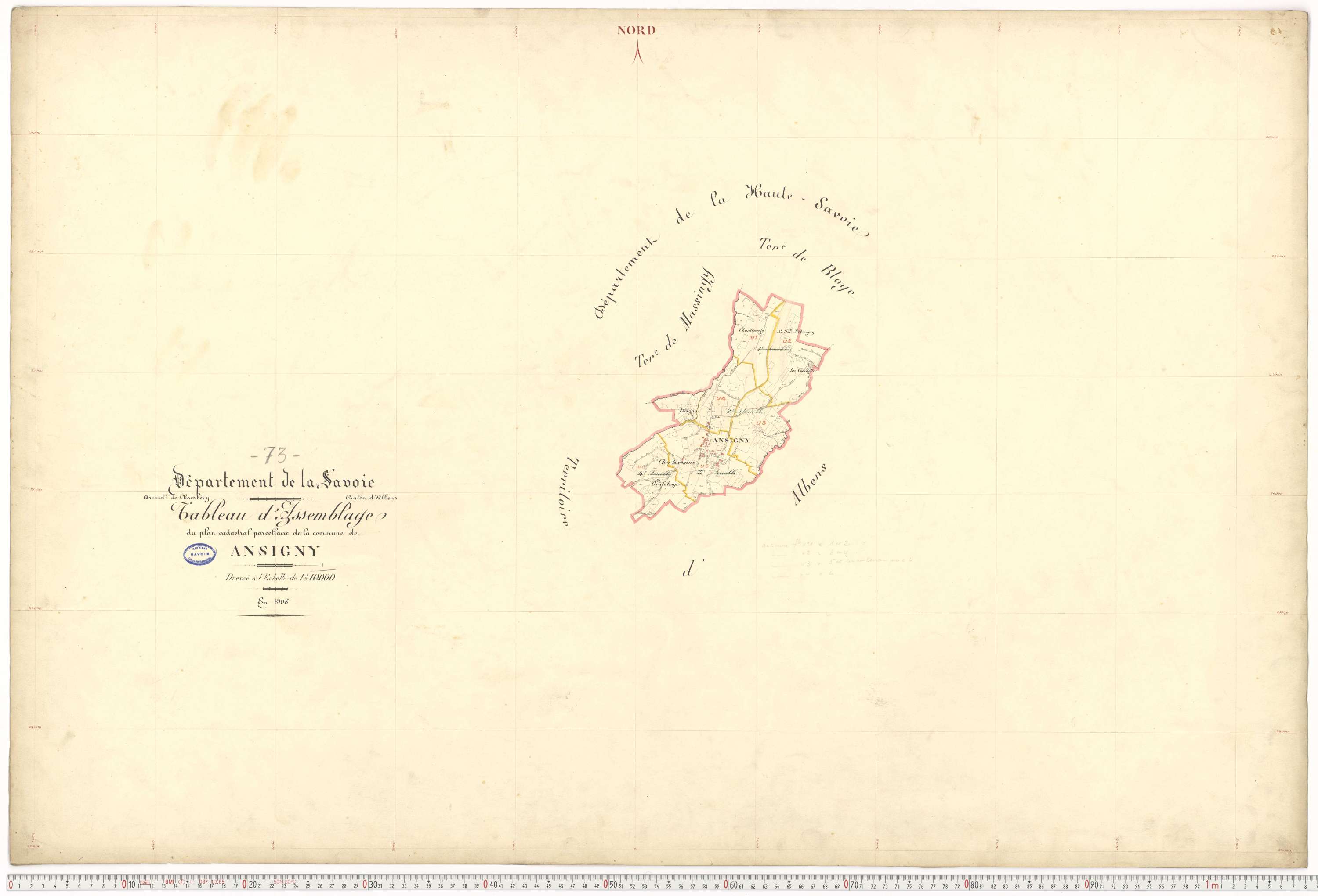 Albens - Cadastre français (1909).