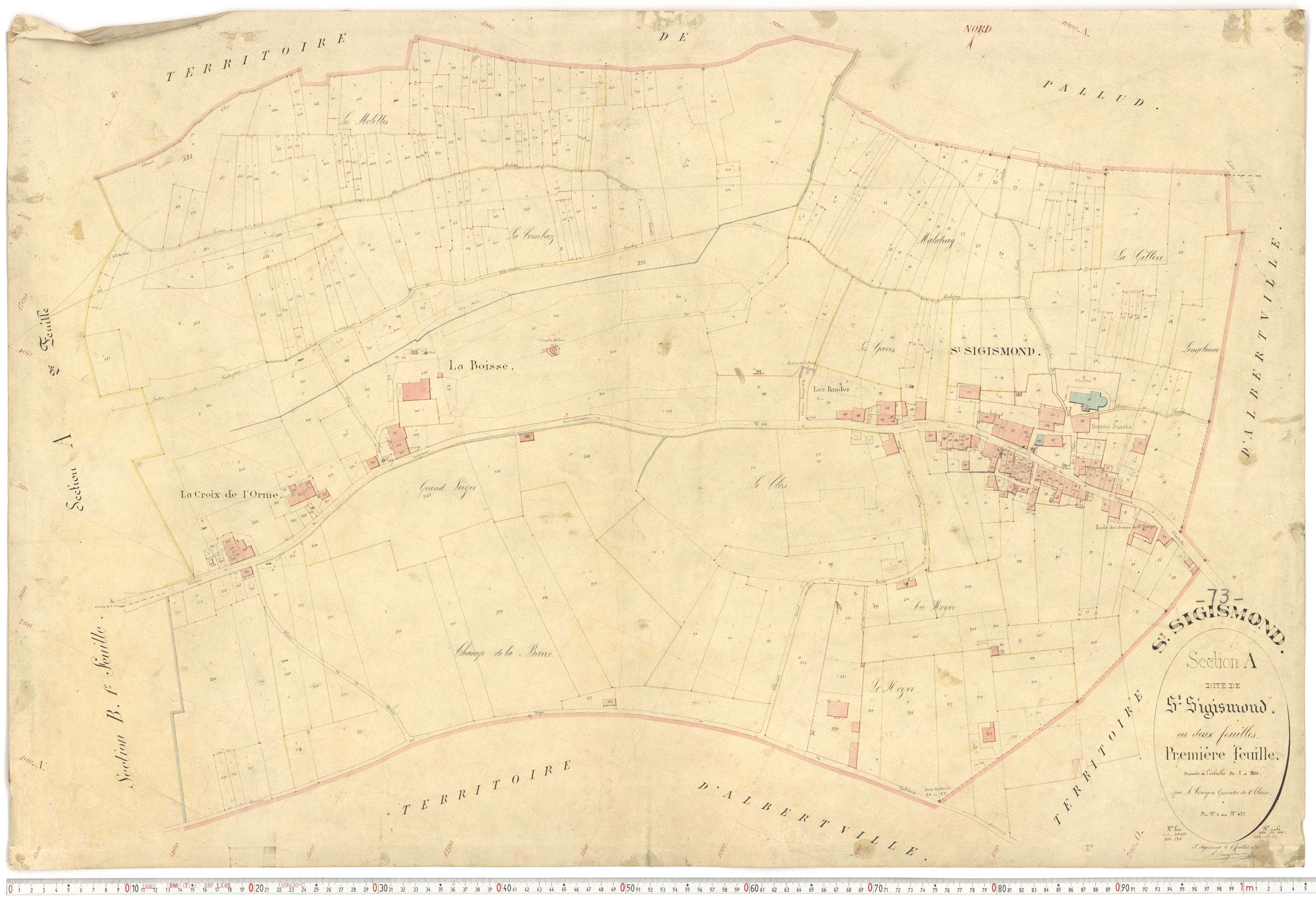 Albertville - Plans cadastraux du premier cadastre français.