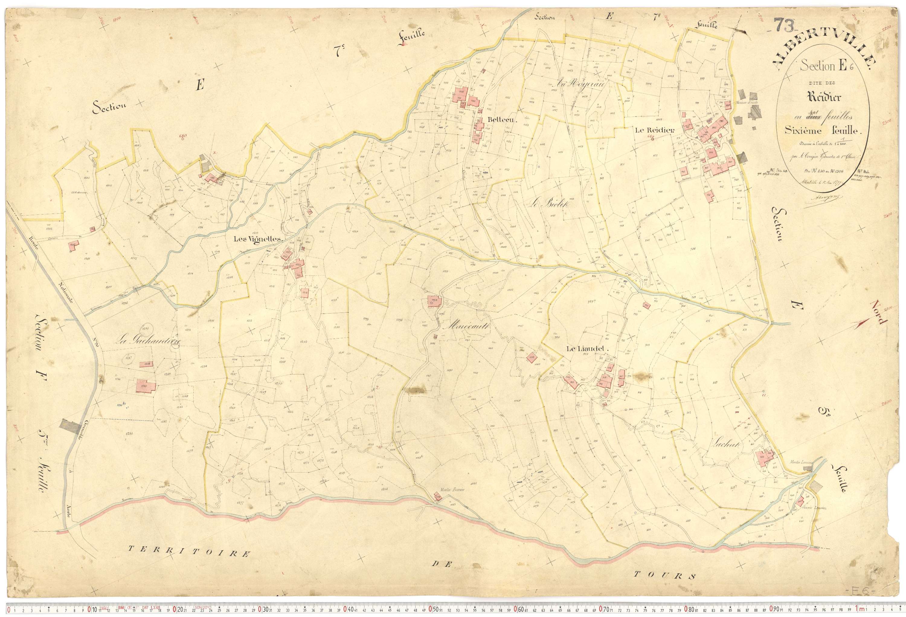 Albertville - Plans cadastraux du premier cadastre français.
