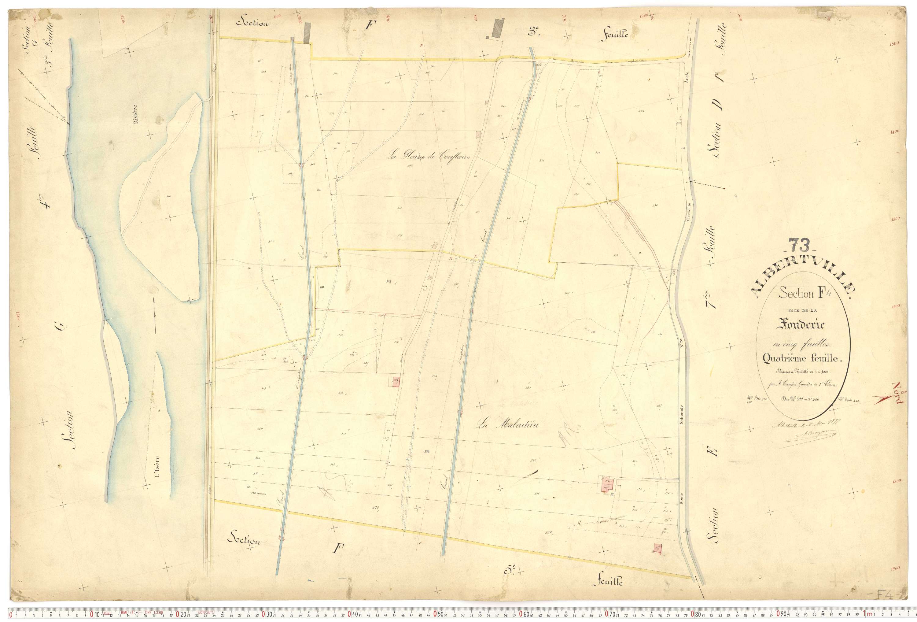 Albertville - Plans cadastraux du premier cadastre français.