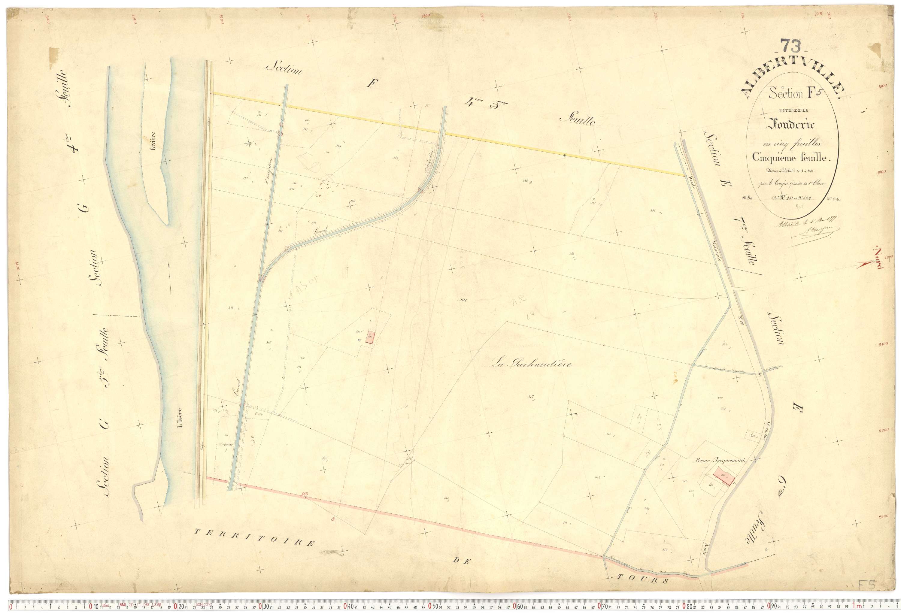 Albertville - Plans cadastraux du premier cadastre français.