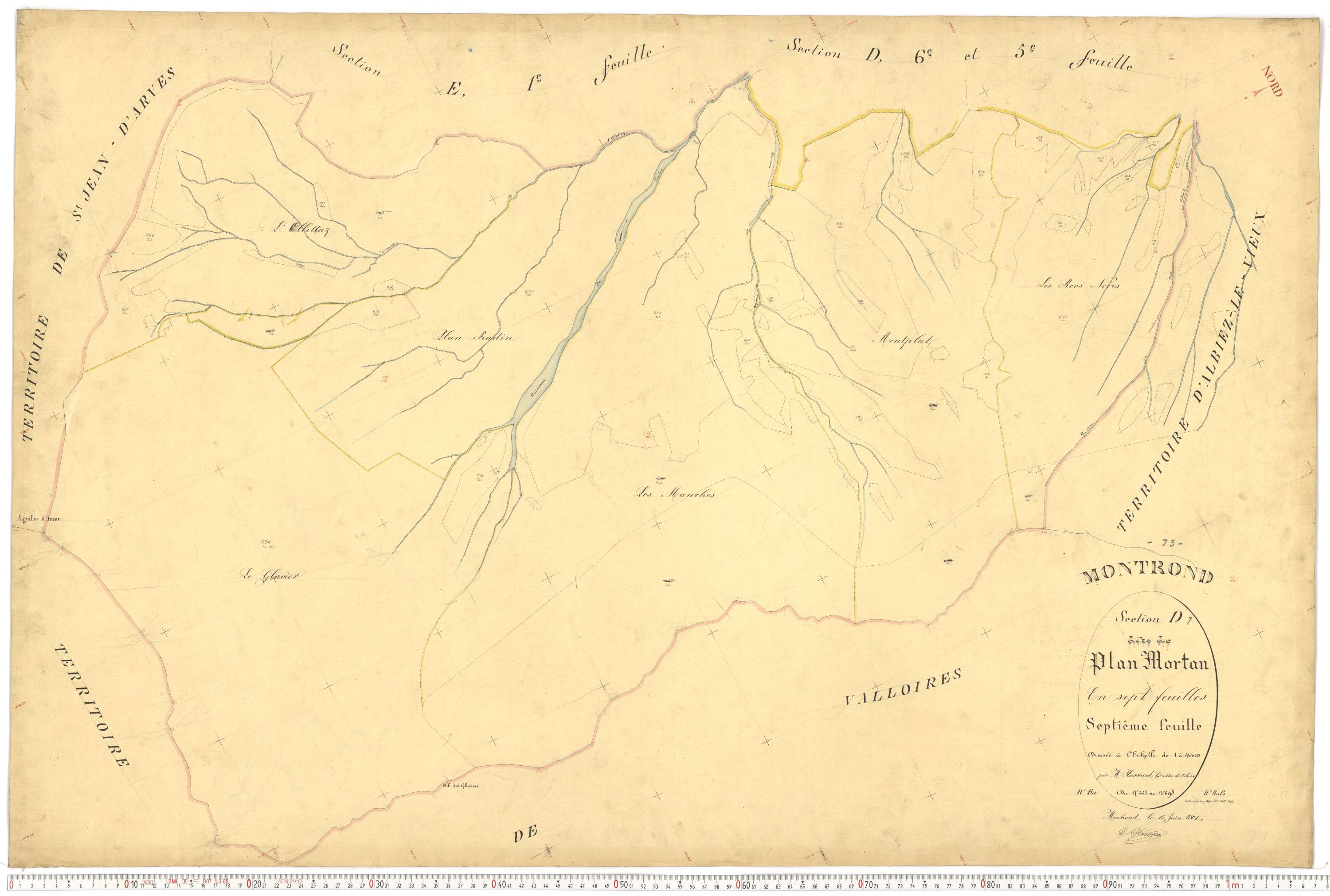 Albiez-Montrond - Plans cadastraux du premier cadastre français.