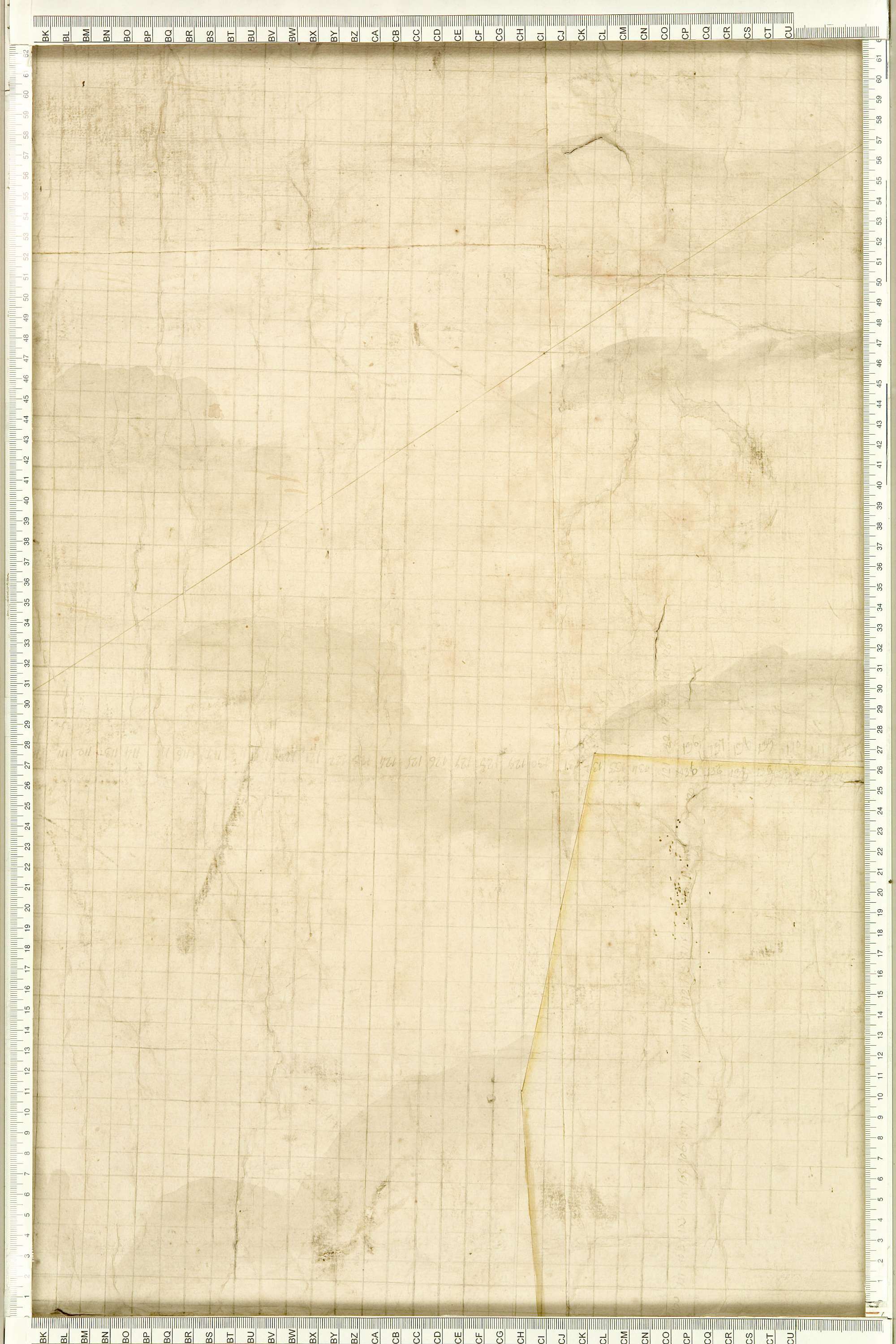 Albiez-Montrond - Copie de la mappe originale (plan cadastral) de la commune d’Albiez-le-Vieux. Signée Cocelli, directeur du bureau de la péréquation.