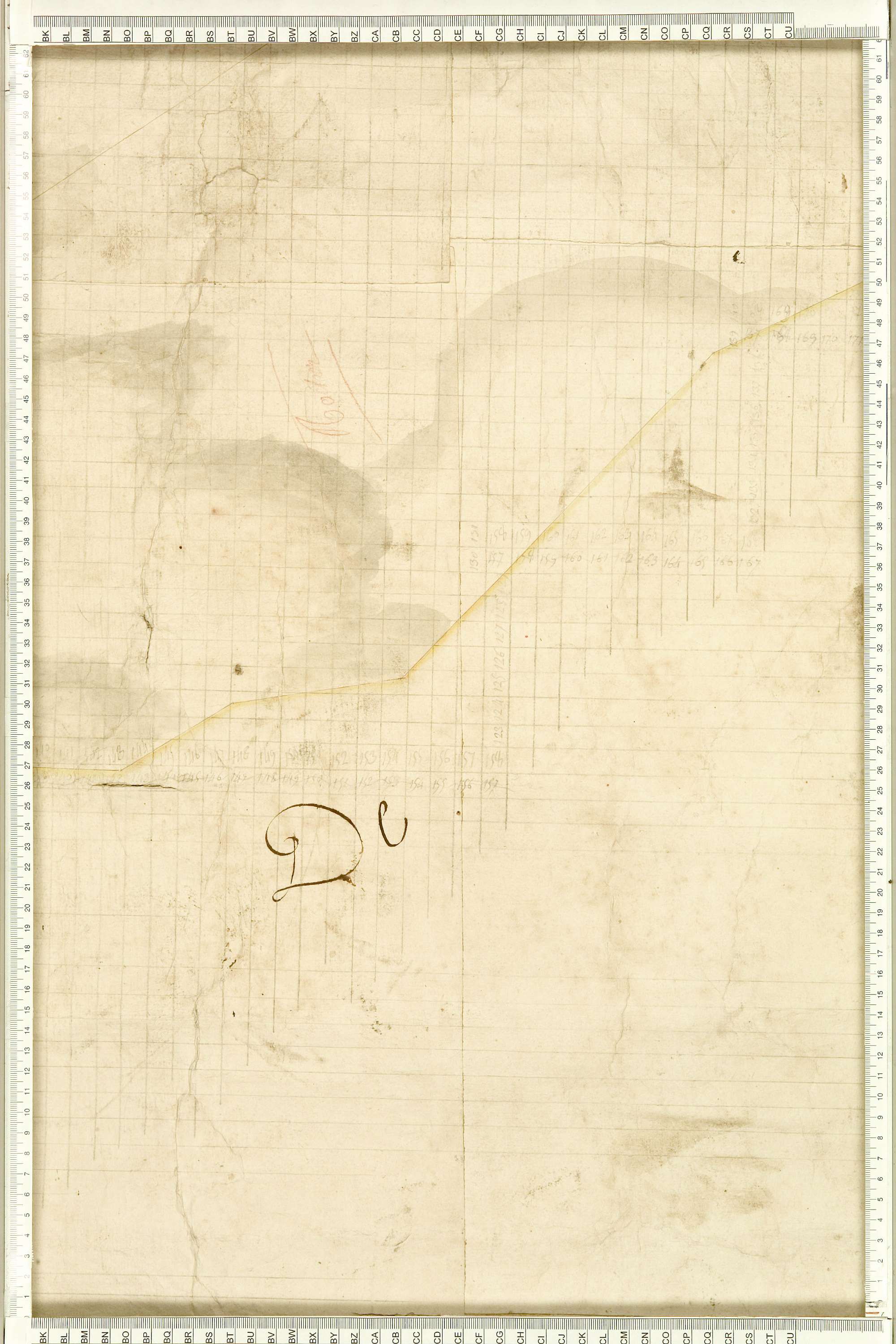 Albiez-Montrond - Copie de la mappe originale (plan cadastral) de la commune d’Albiez-le-Vieux. Signée Cocelli, directeur du bureau de la péréquation.