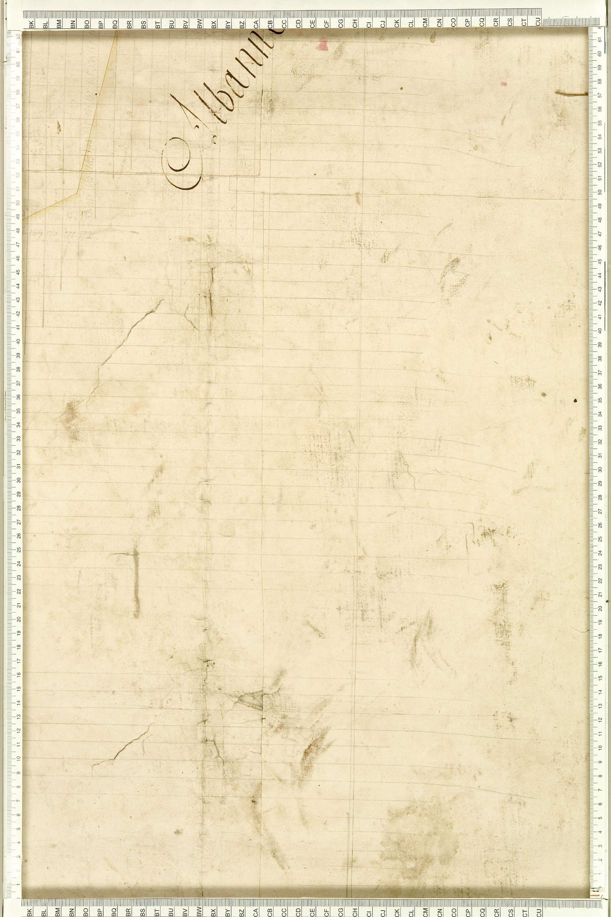 Albiez-Montrond - Copie de la mappe originale (plan cadastral) de la commune d’Albiez-le-Vieux. Signée Cocelli, directeur du bureau de la péréquation.