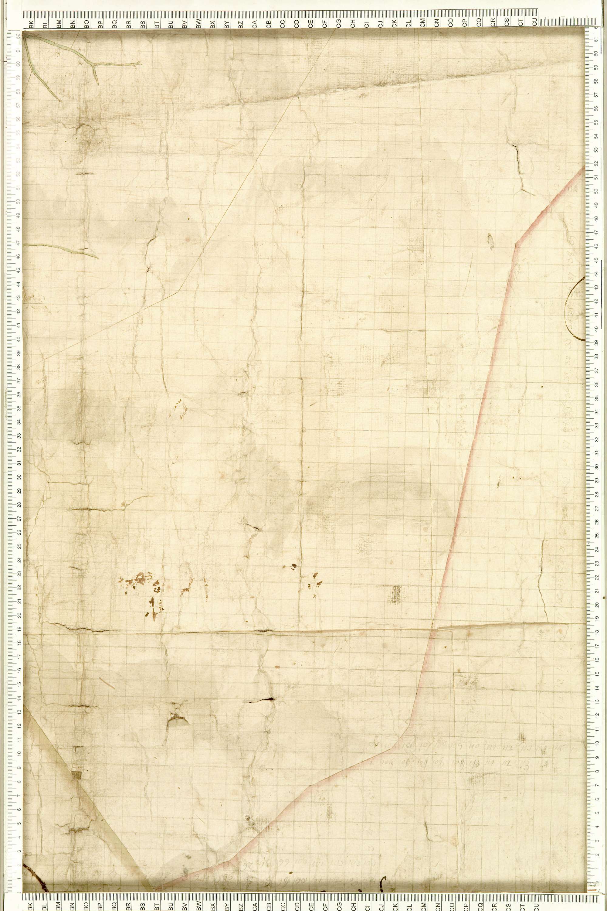 Albiez-Montrond - Copie de la mappe originale (plan cadastral) de la commune d’Albiez-le-Vieux. Signée Cocelli, directeur du bureau de la péréquation.