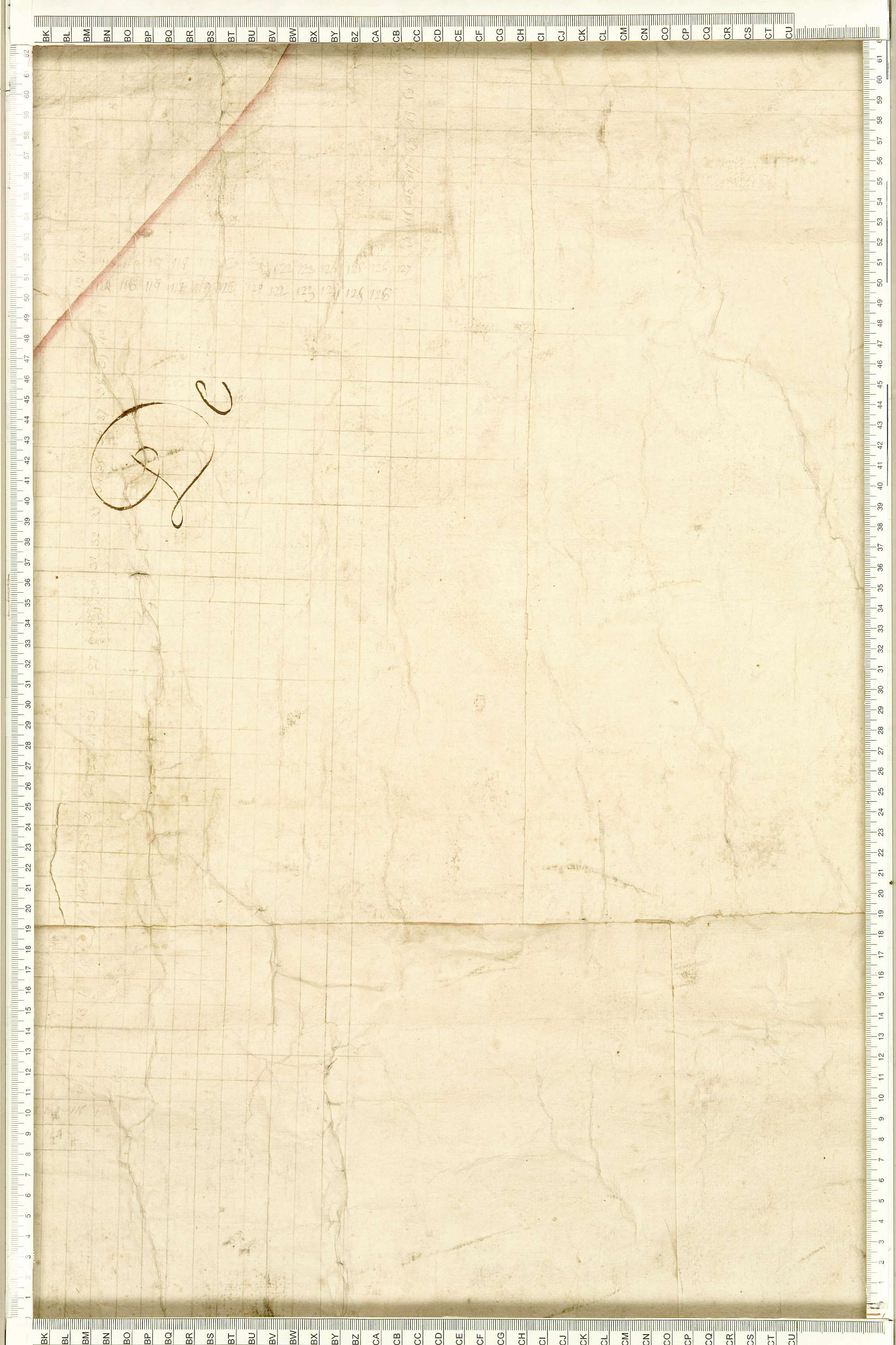 Albiez-Montrond - Copie de la mappe originale (plan cadastral) de la commune d’Albiez-le-Vieux. Signée Cocelli, directeur du bureau de la péréquation.