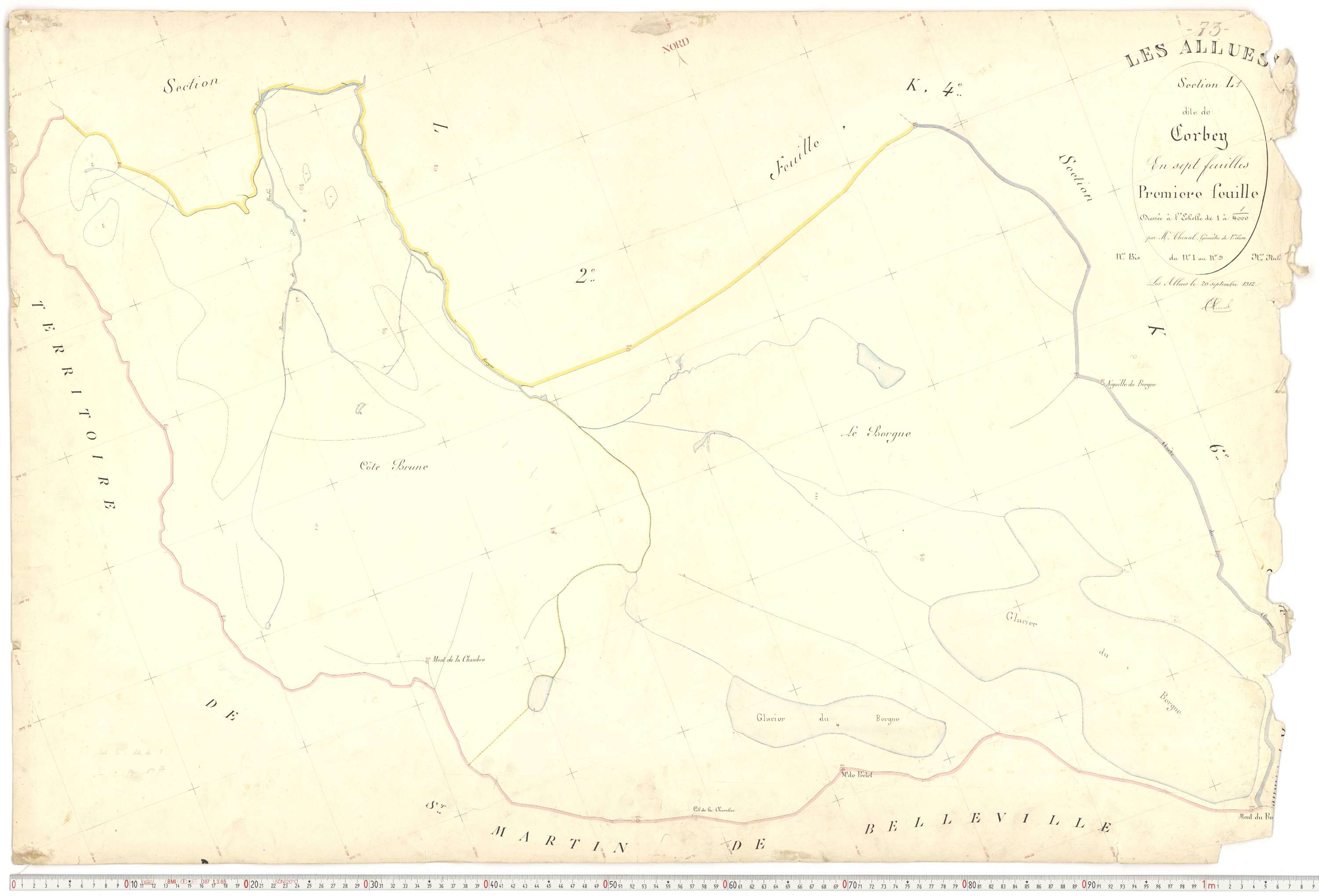 Allues - Plans cadastraux du premier cadastre français.