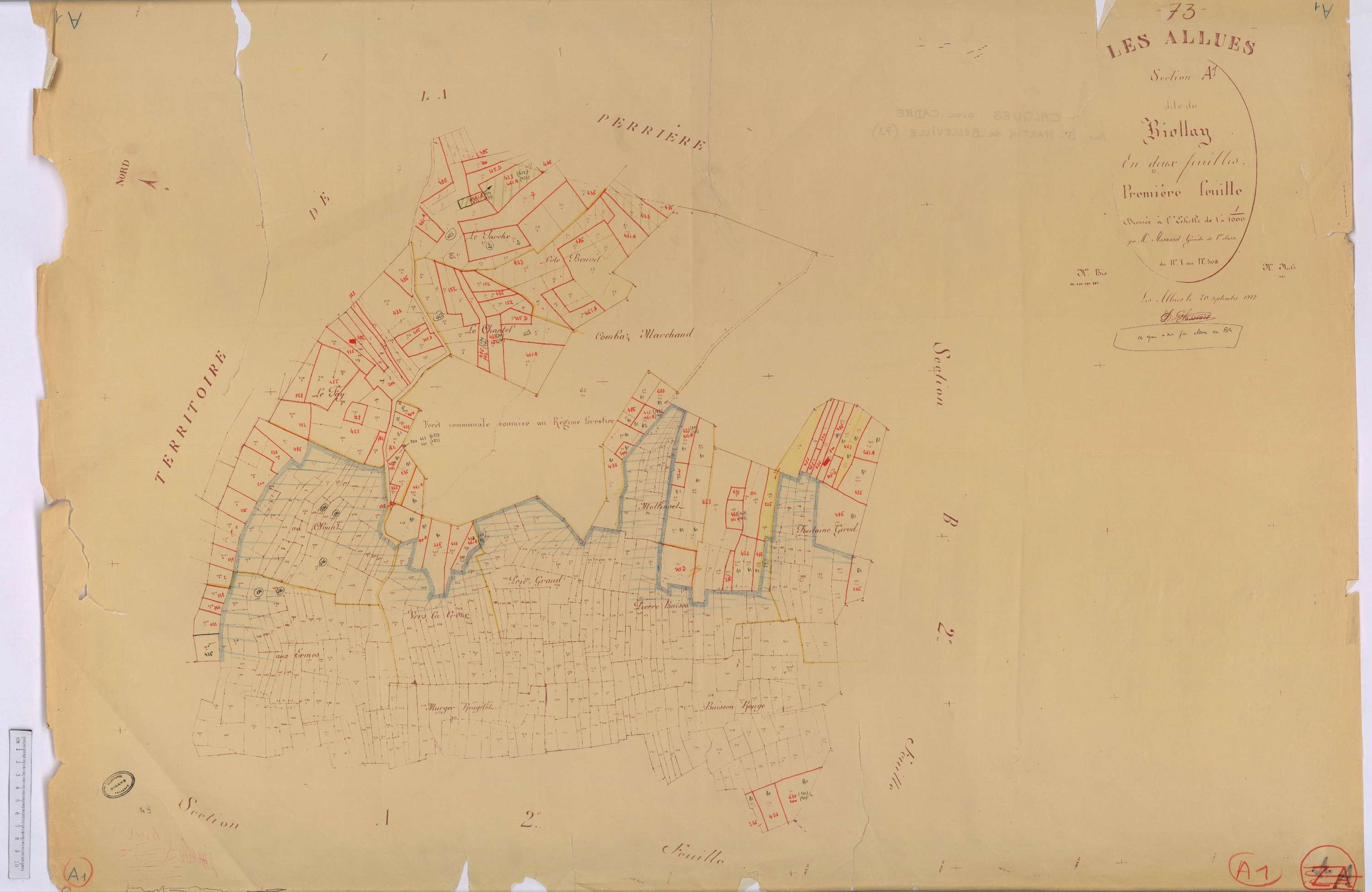 Allues - Cadastre rénové version de travail (s.d.)