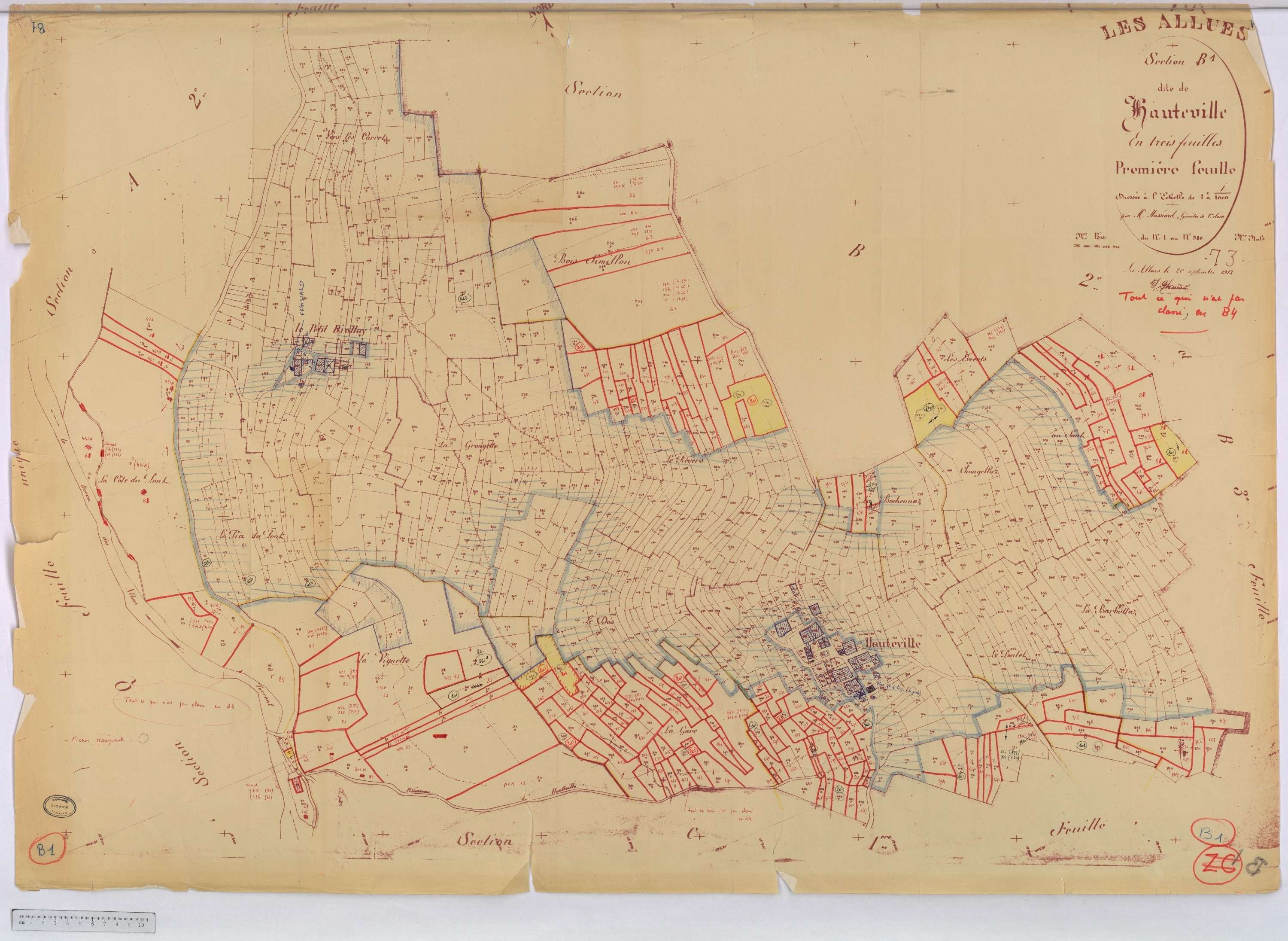 Allues - Cadastre rénové version de travail (s.d.)