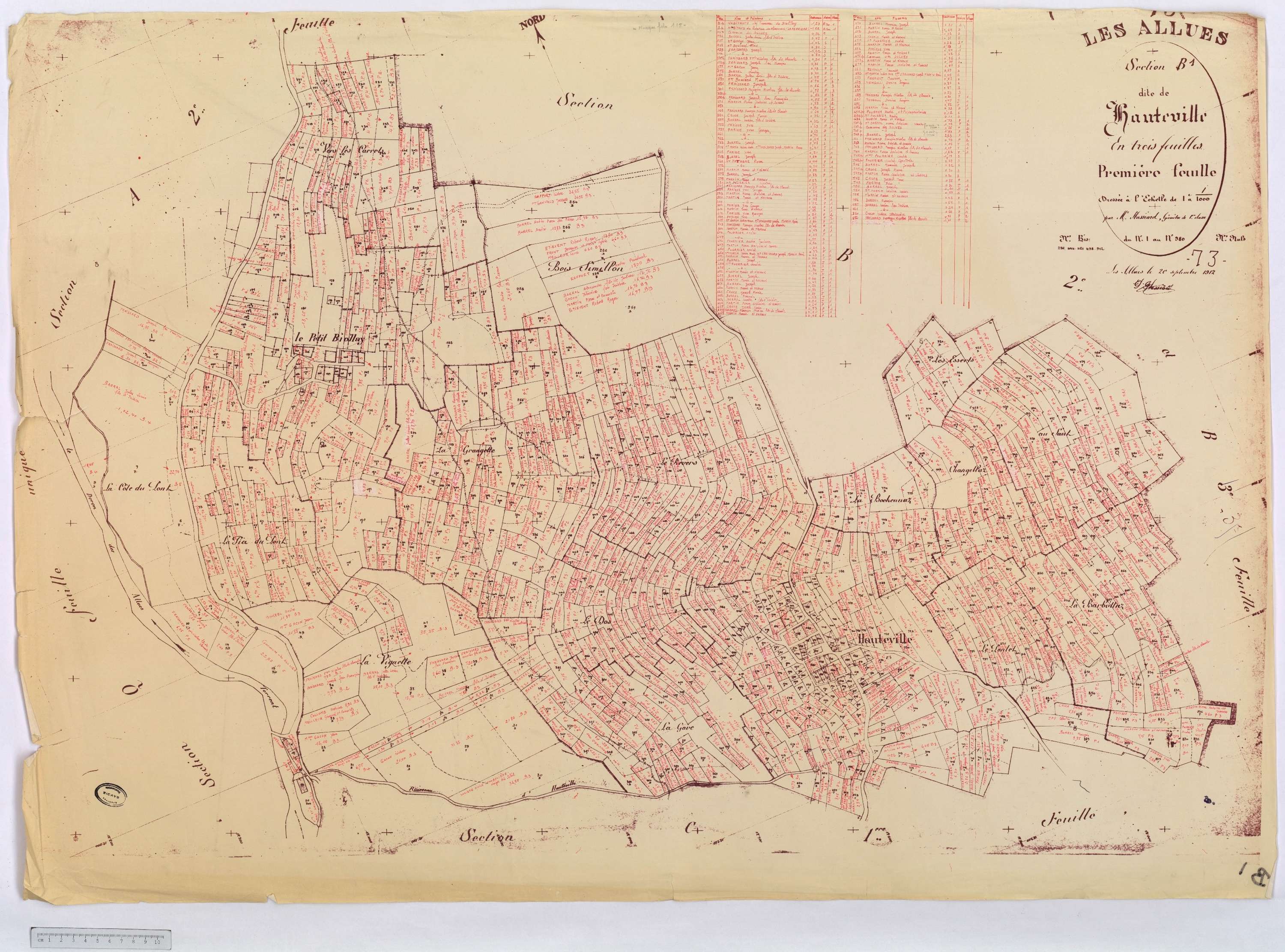 Allues - Cadastre rénové version de travail (s.d.)