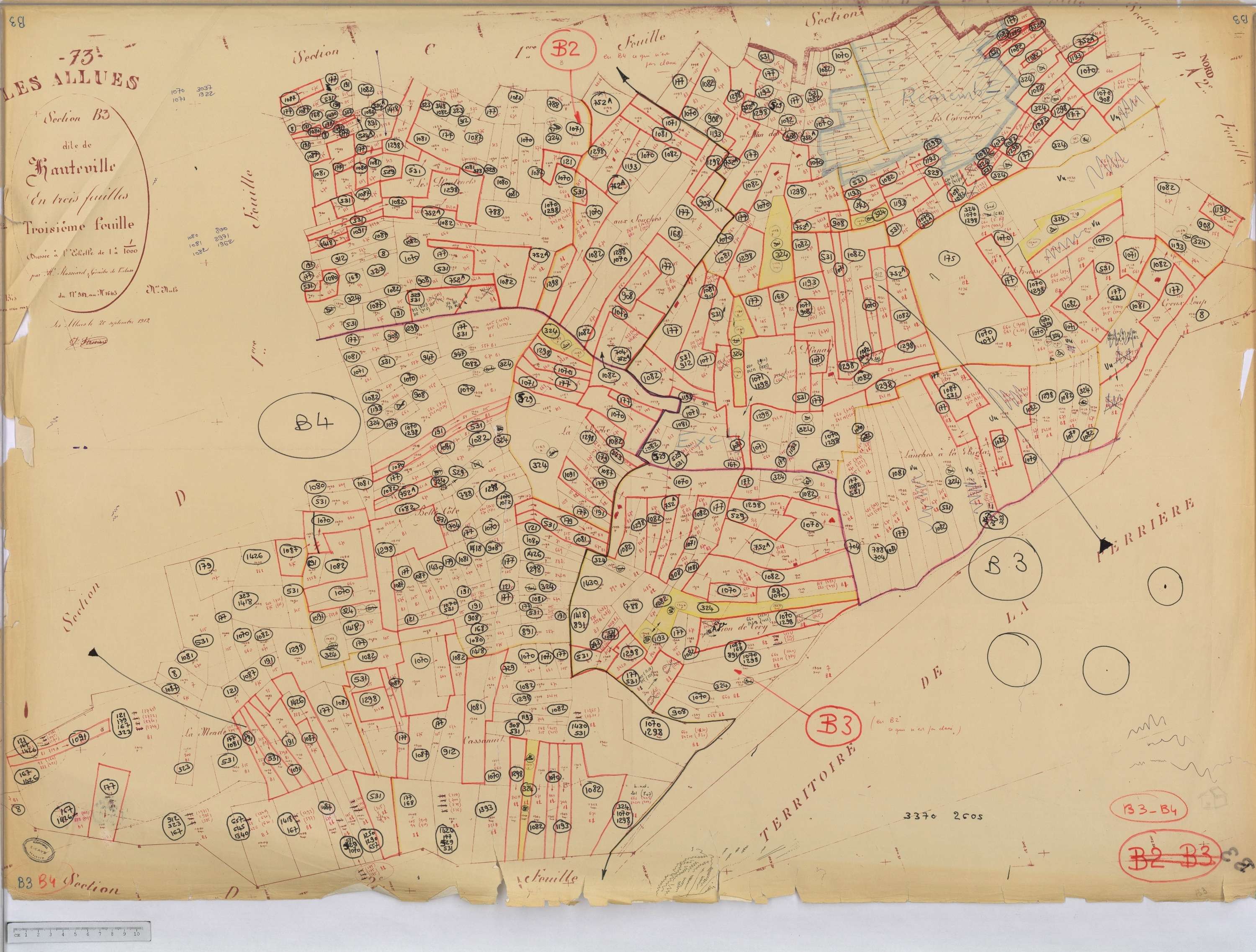 Allues - Cadastre rénové version de travail (s.d.)