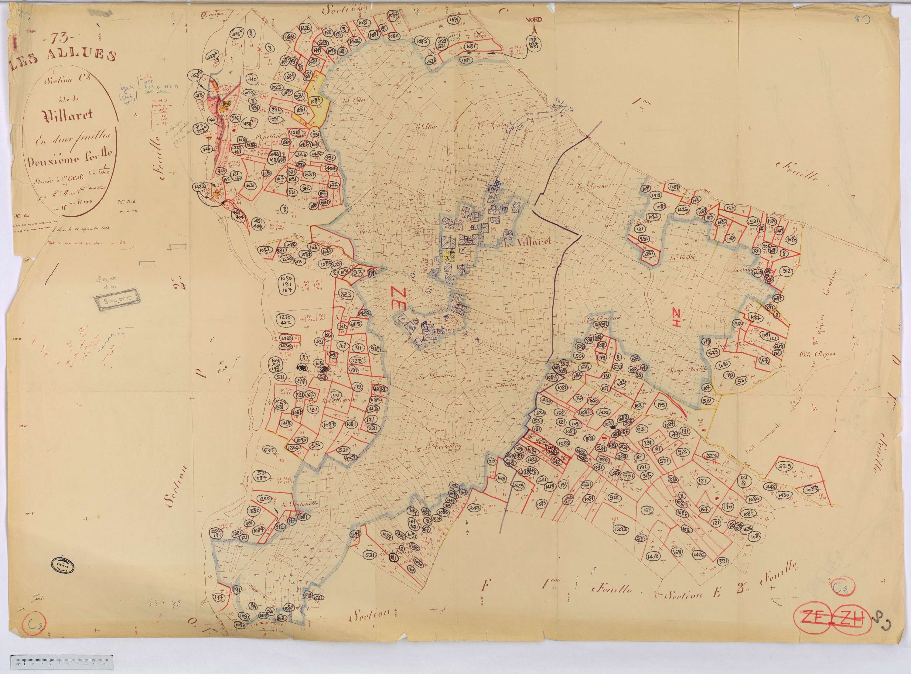 Allues - Cadastre rénové version de travail (s.d.)