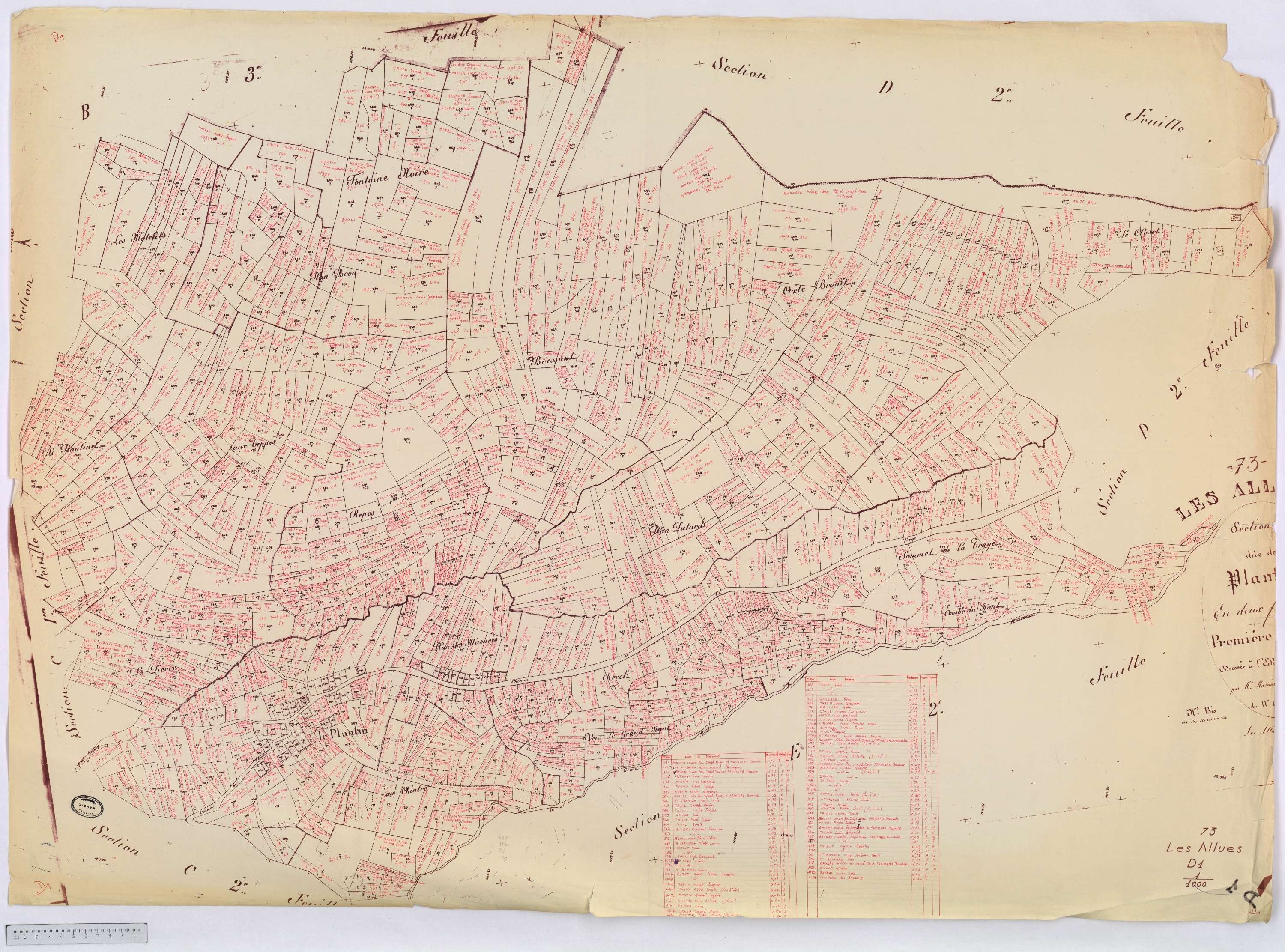 Allues - Cadastre rénové version de travail (s.d.)