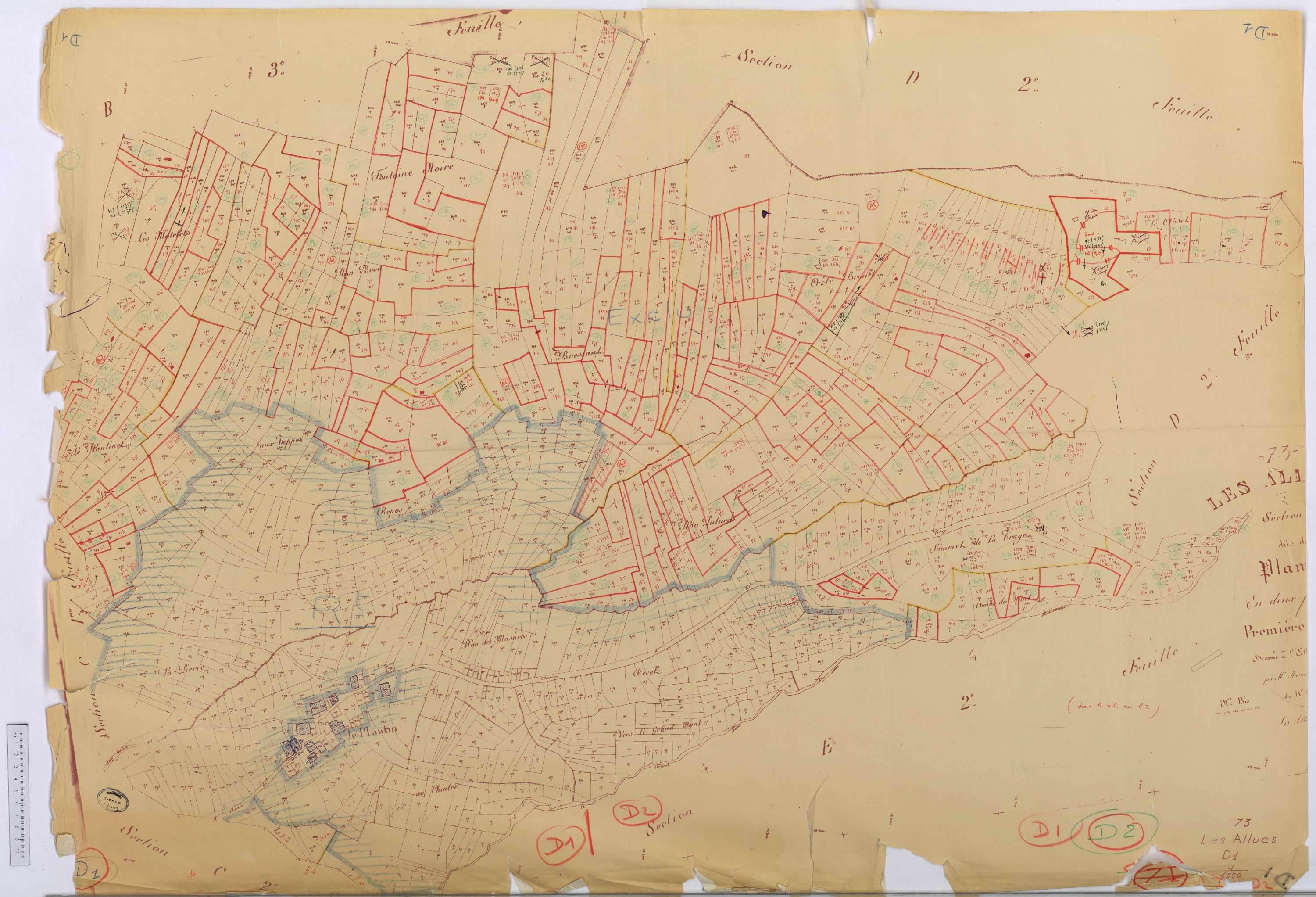 Allues - Cadastre rénové version de travail (s.d.)