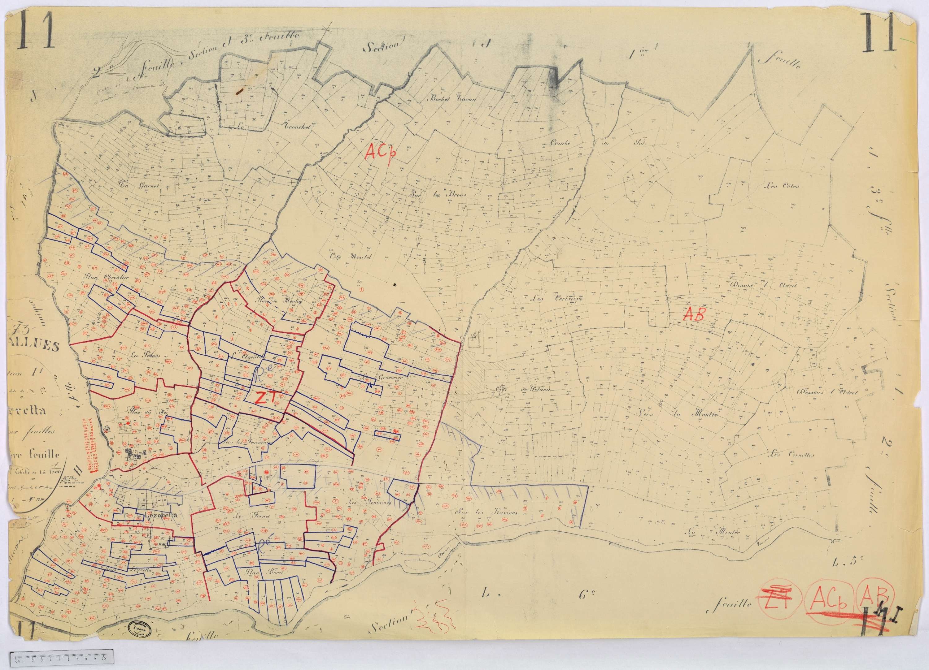 Allues - Cadastre rénové version de travail (s.d.)
