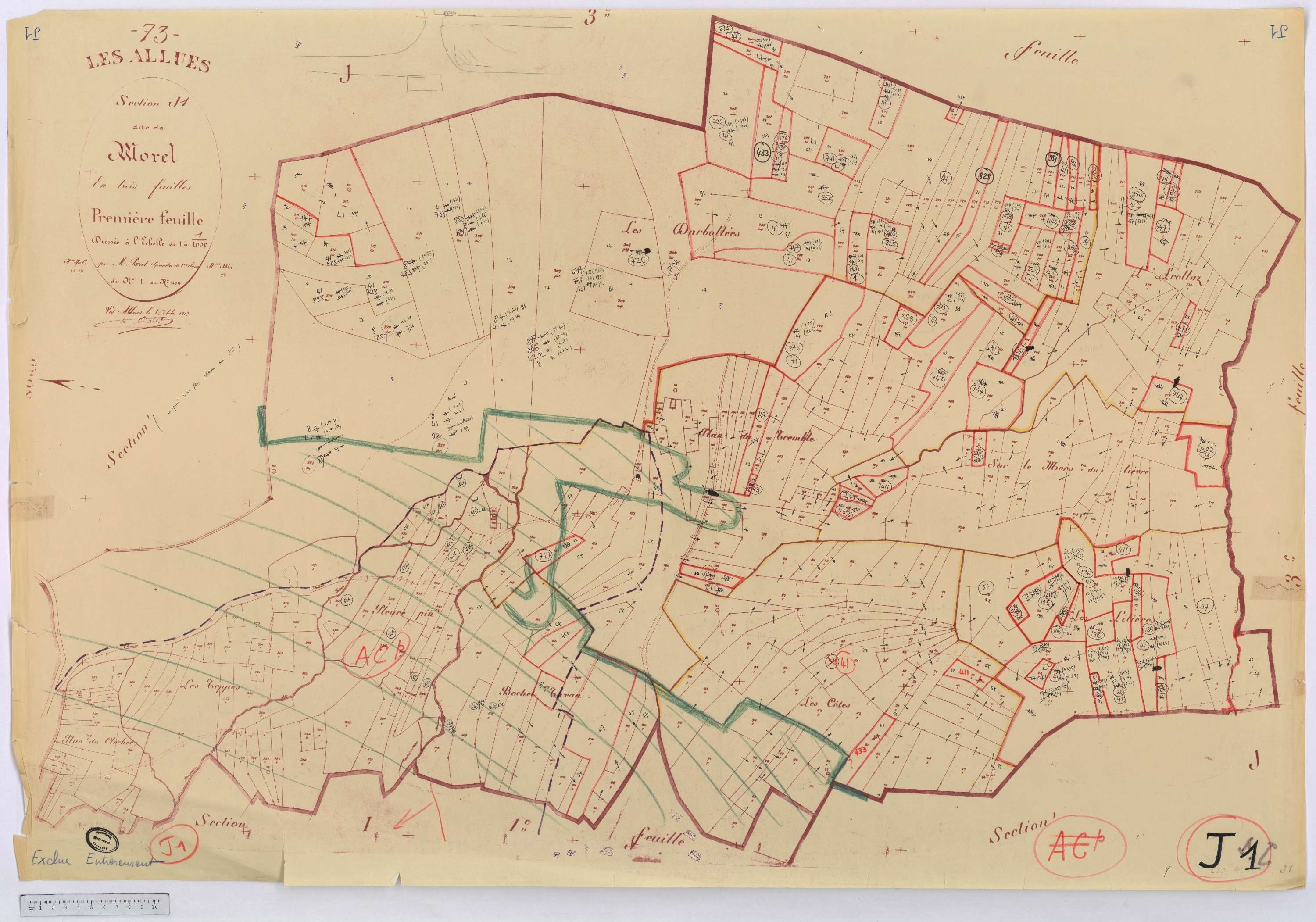Allues - Cadastre rénové version de travail (s.d.)