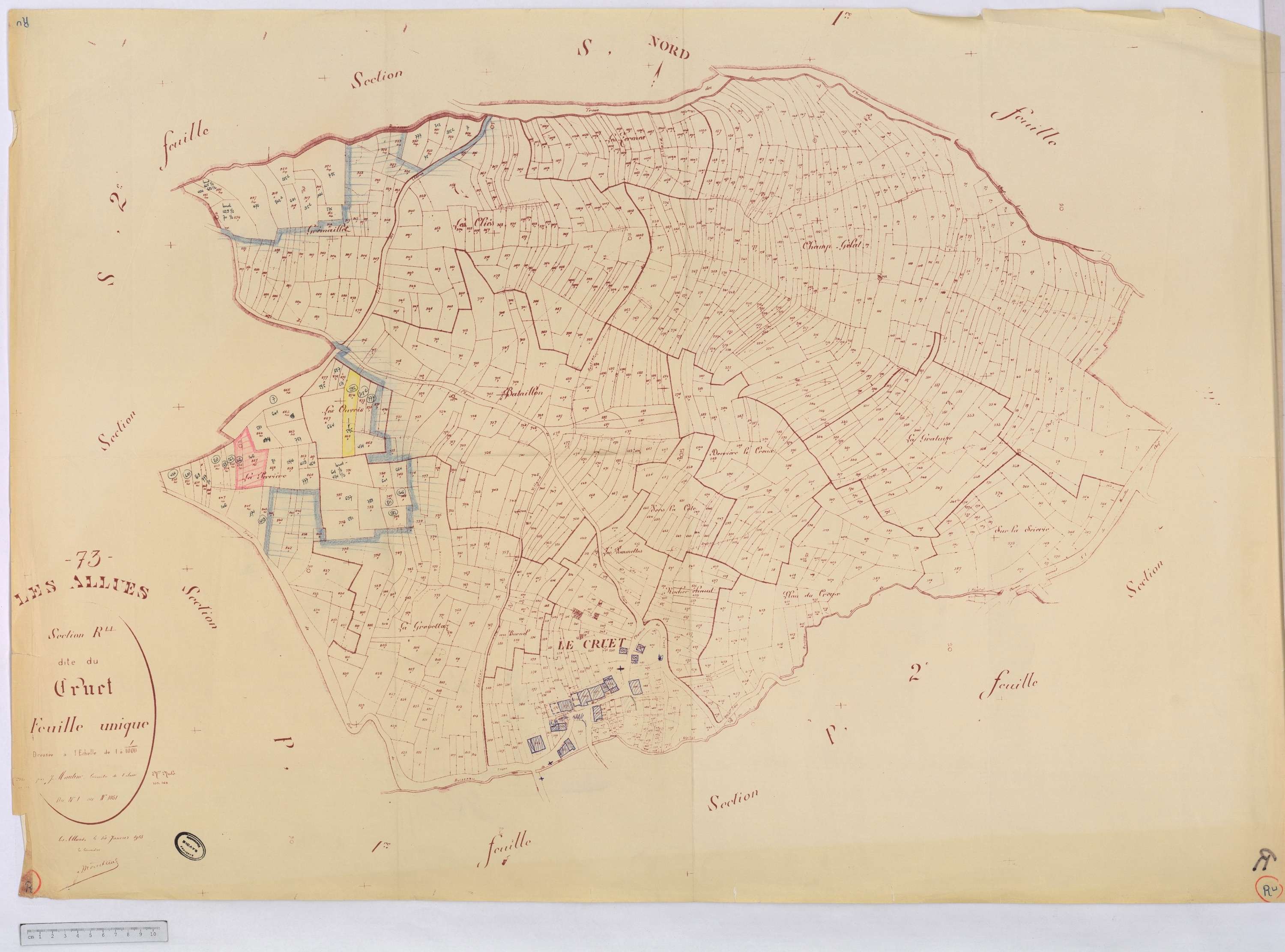 Allues - Cadastre rénové version de travail (s.d.)