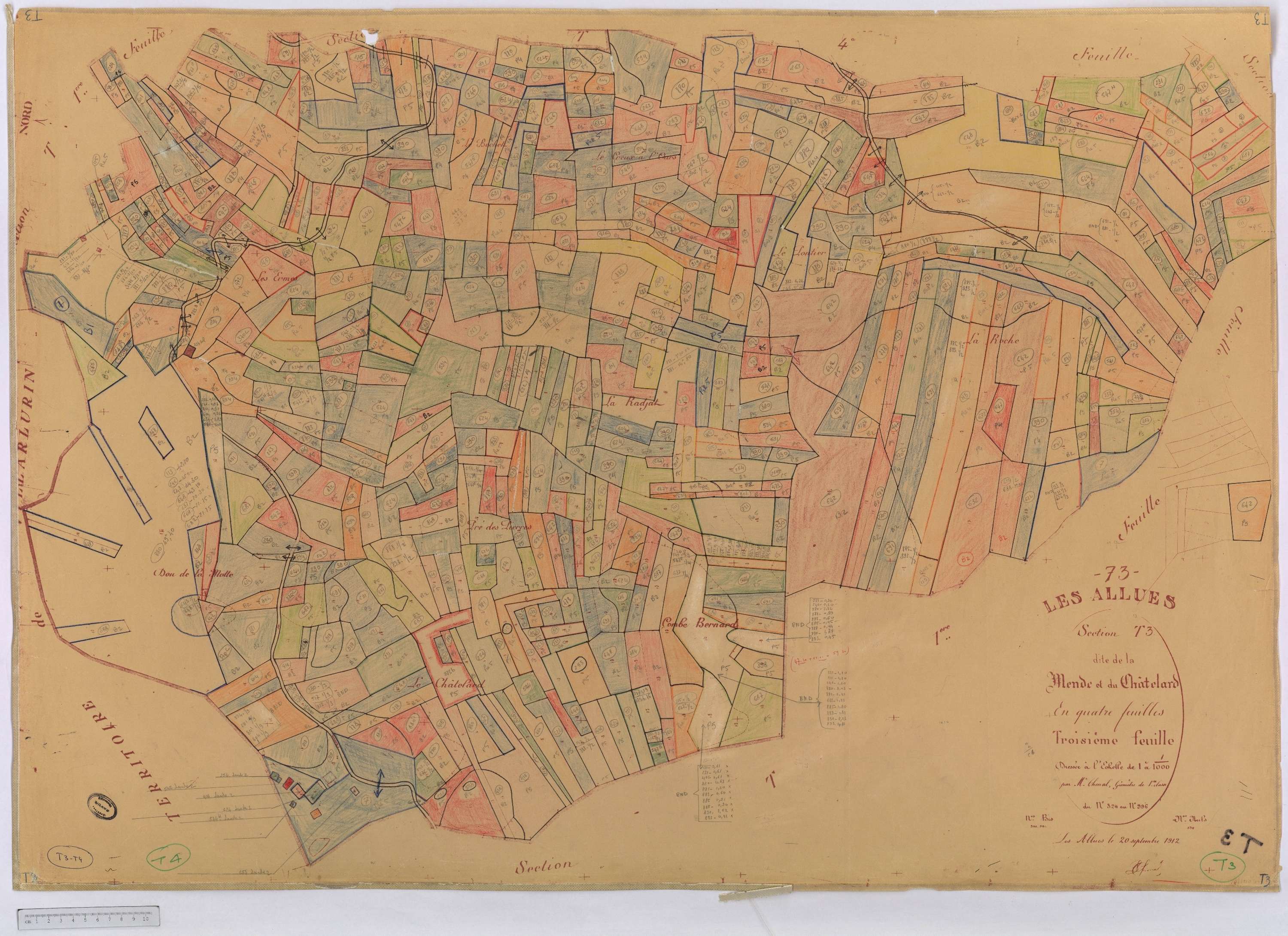 Allues - Cadastre rénové version de travail (s.d.)