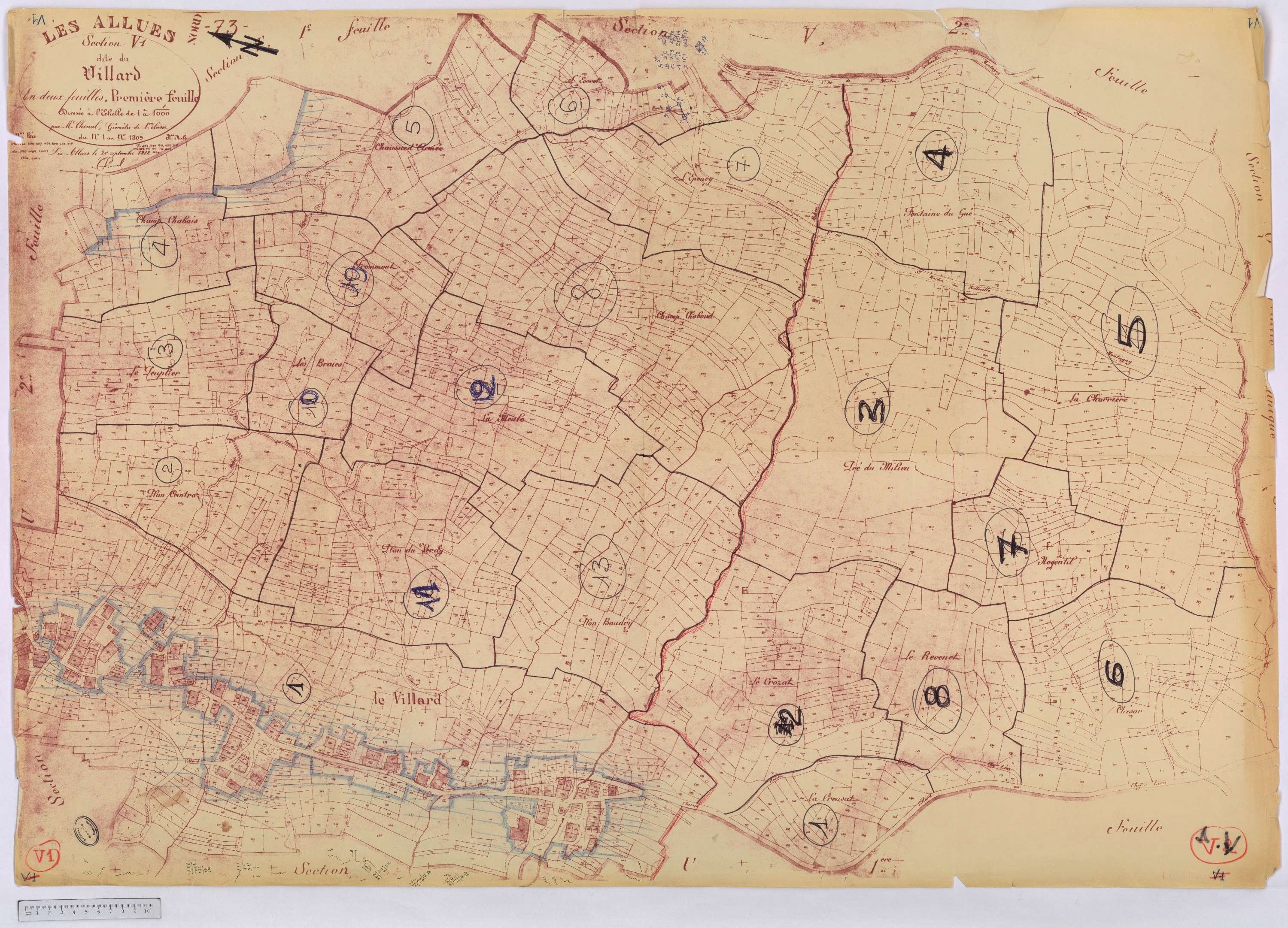 Allues - Cadastre rénové version de travail (s.d.)