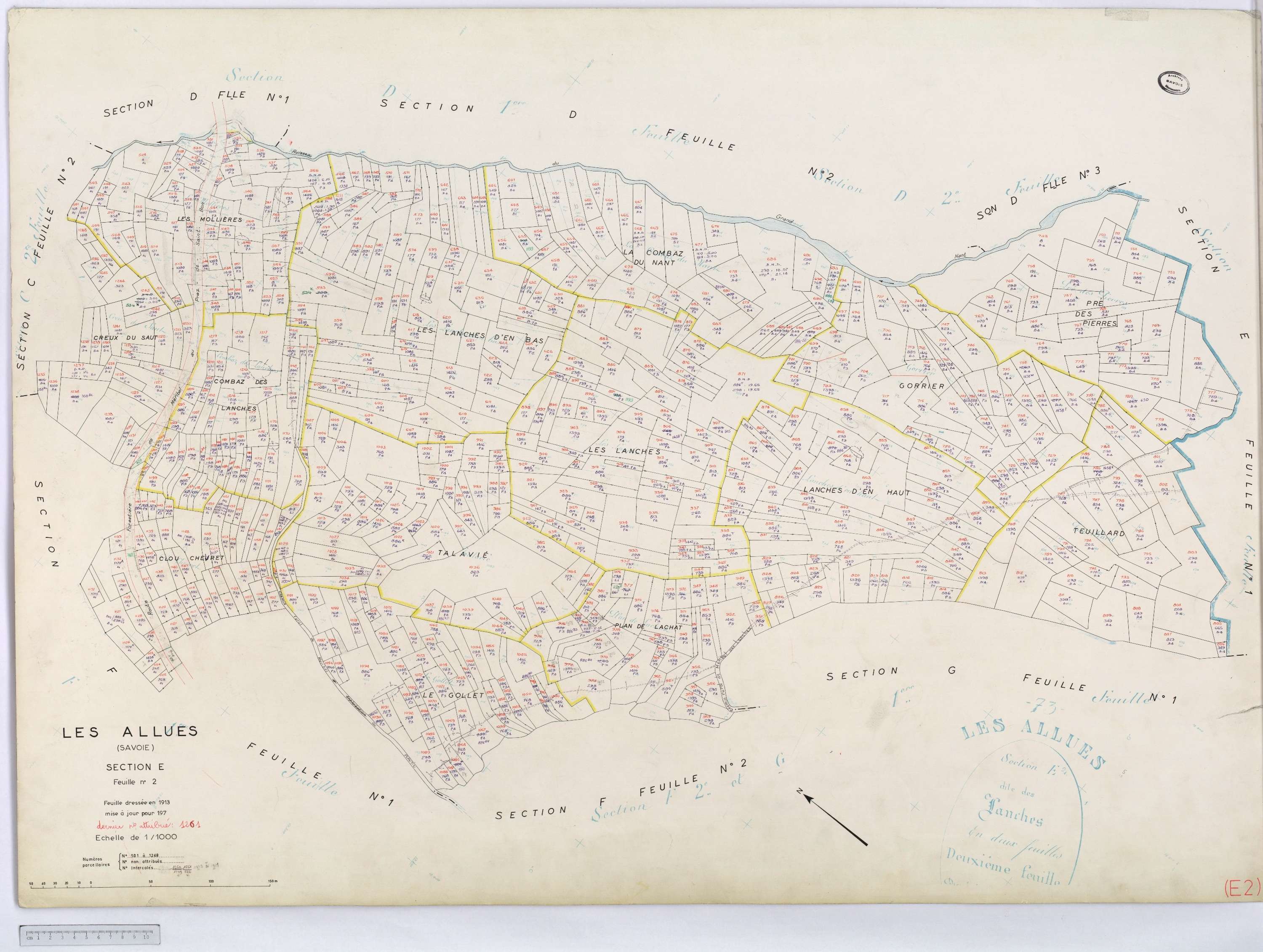 Allues - Cadastre rénové, version définitive, section A à L (s.d.).