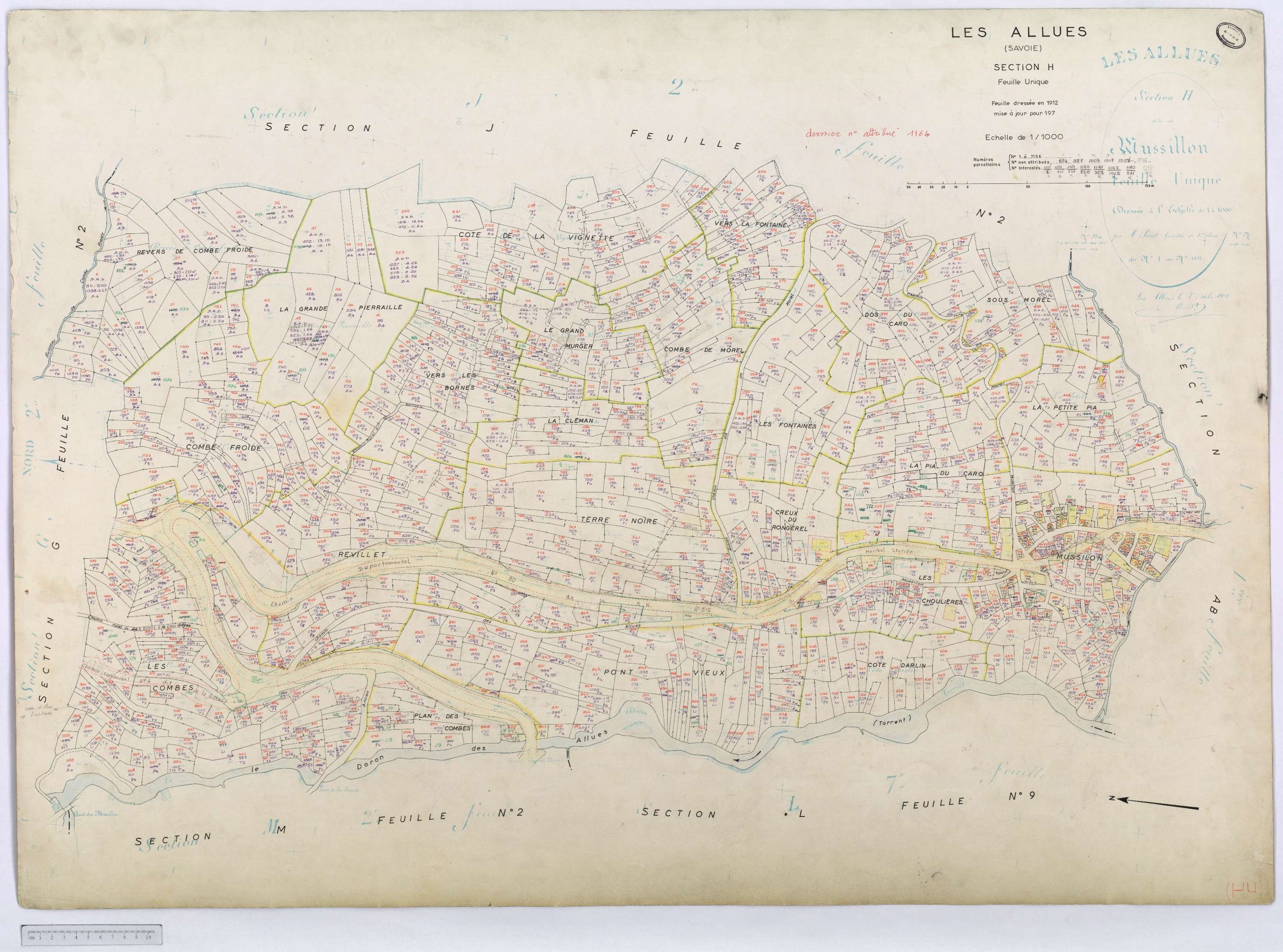 Allues - Cadastre rénové, version définitive, section A à L (s.d.).