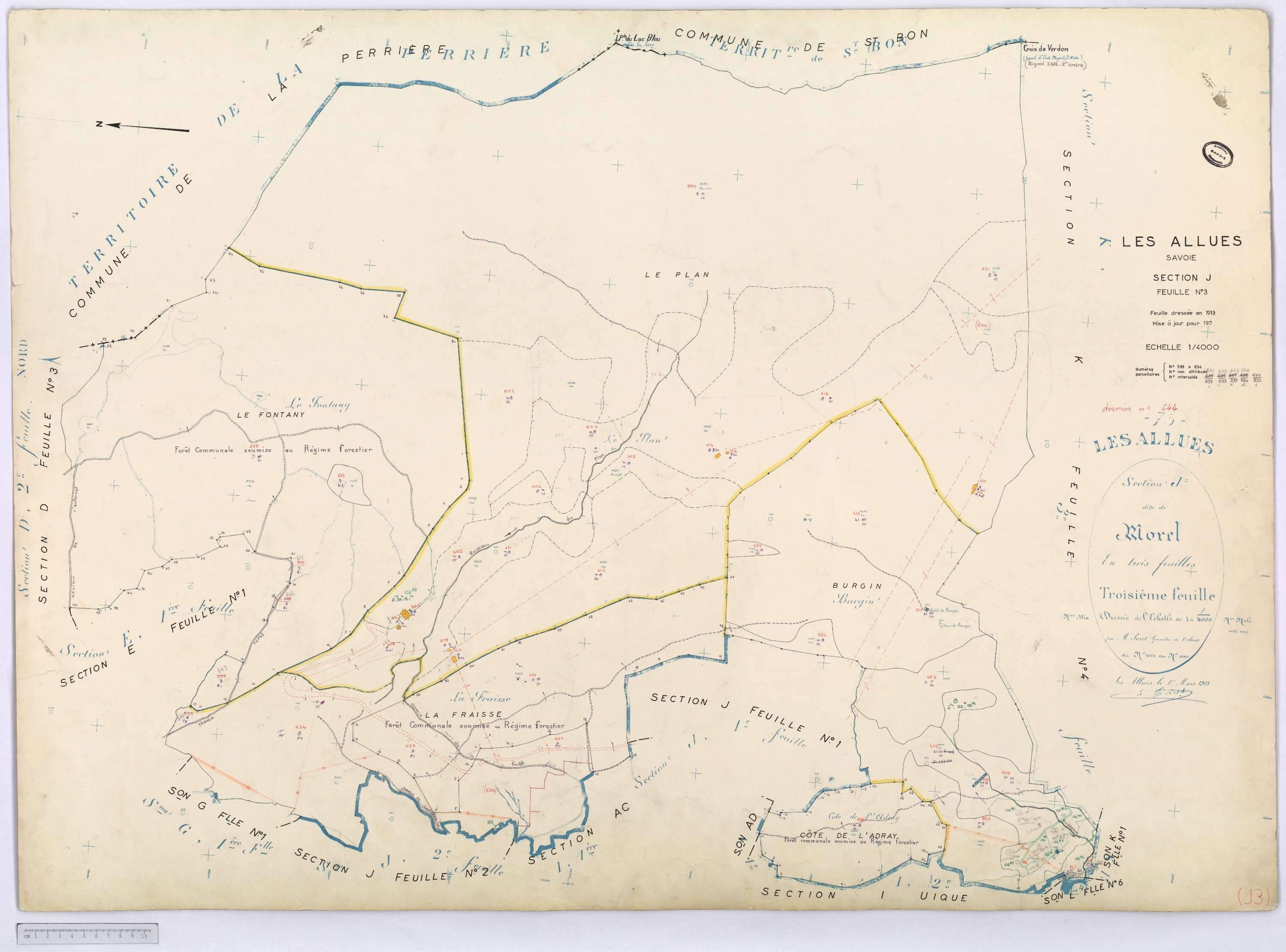 Allues - Cadastre rénové, version définitive, section A à L (s.d.).