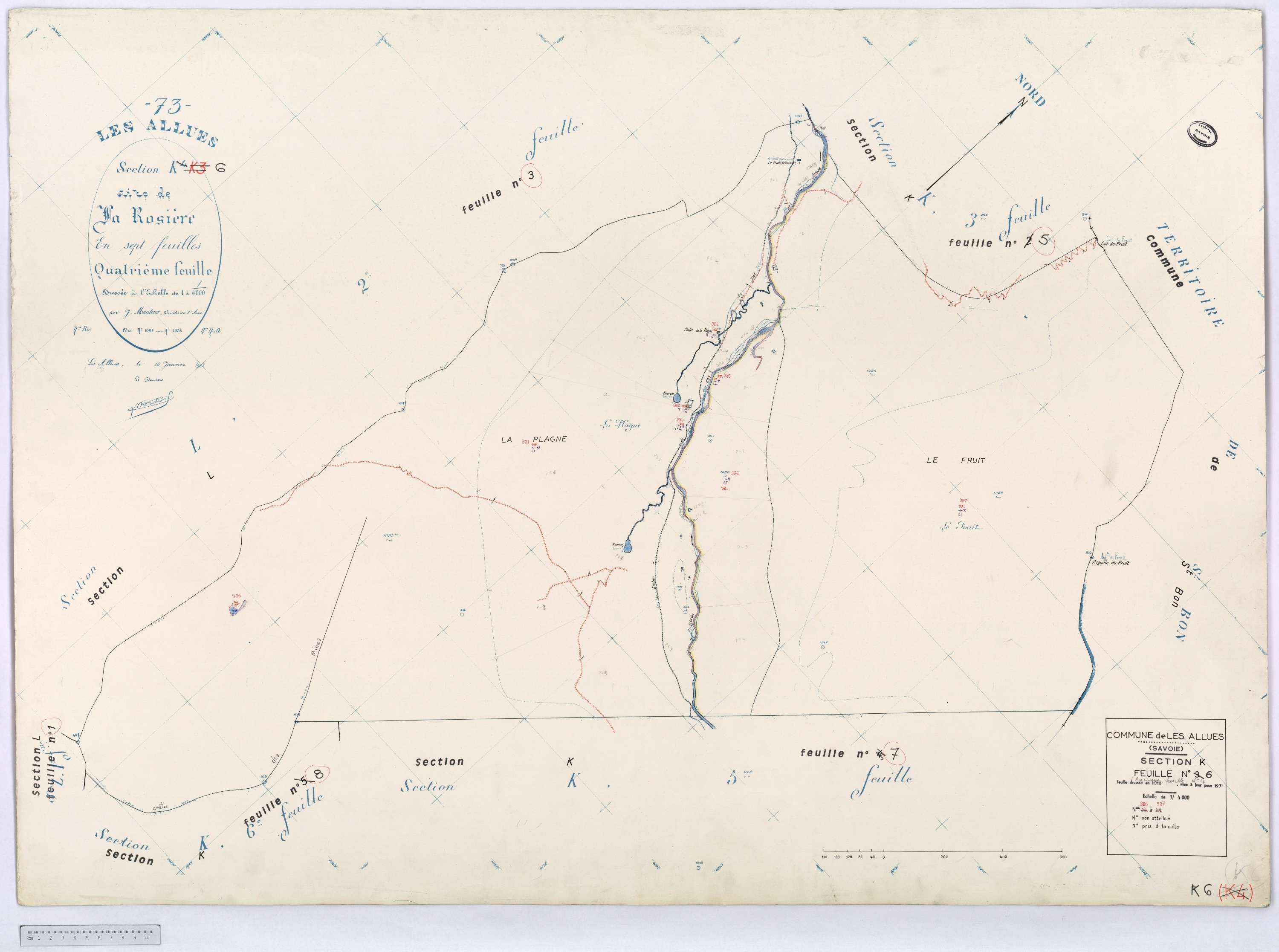 Allues - Cadastre rénové, version définitive, section A à L (s.d.).