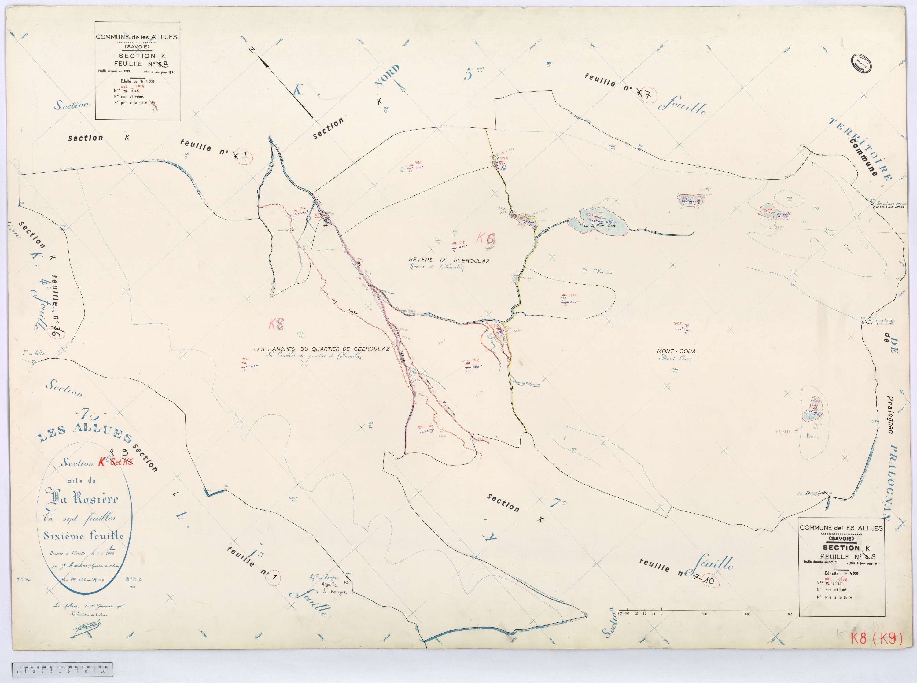 Allues - Cadastre rénové, version définitive, section A à L (s.d.).