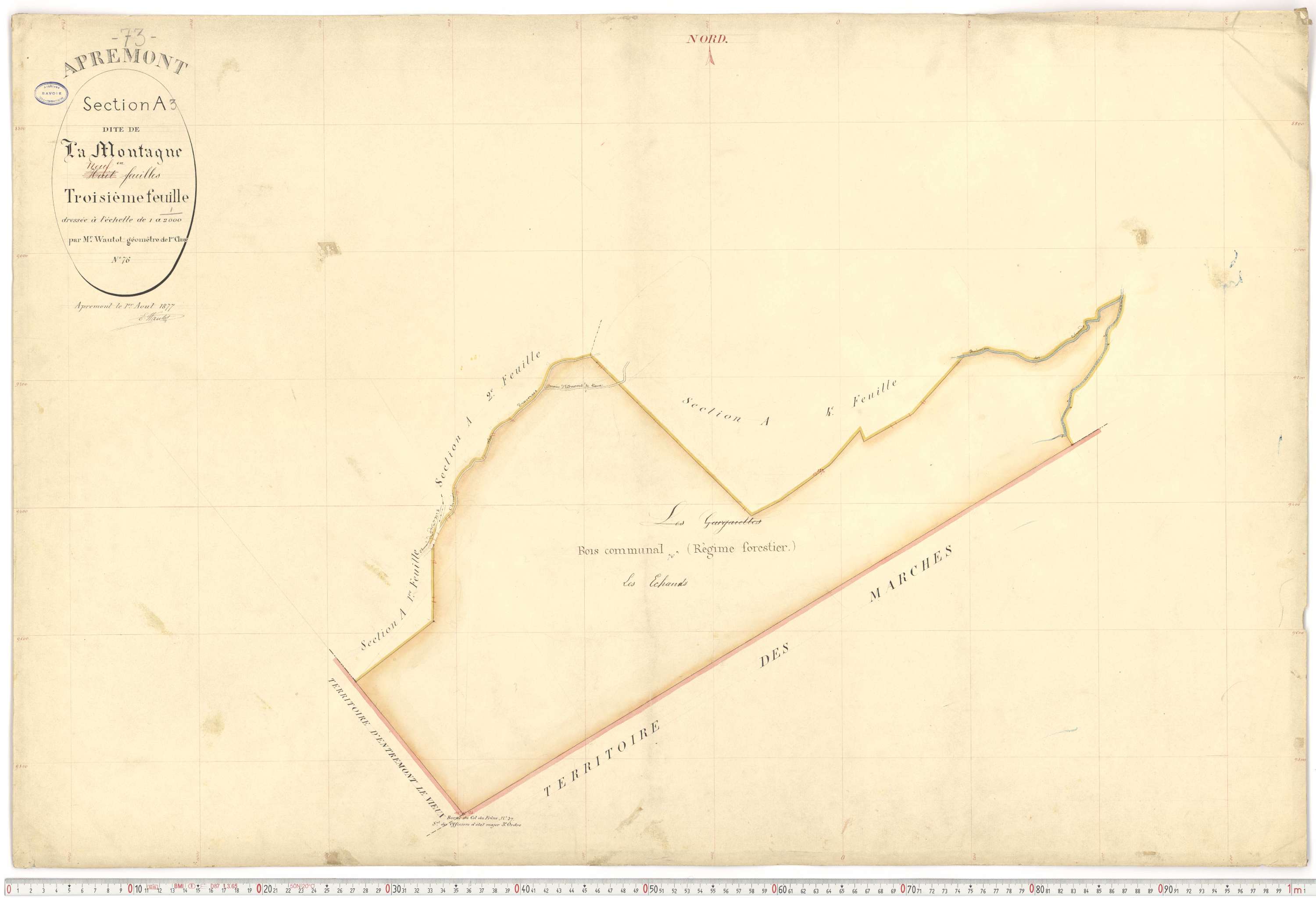 Apremont - Cadastre français (1879).