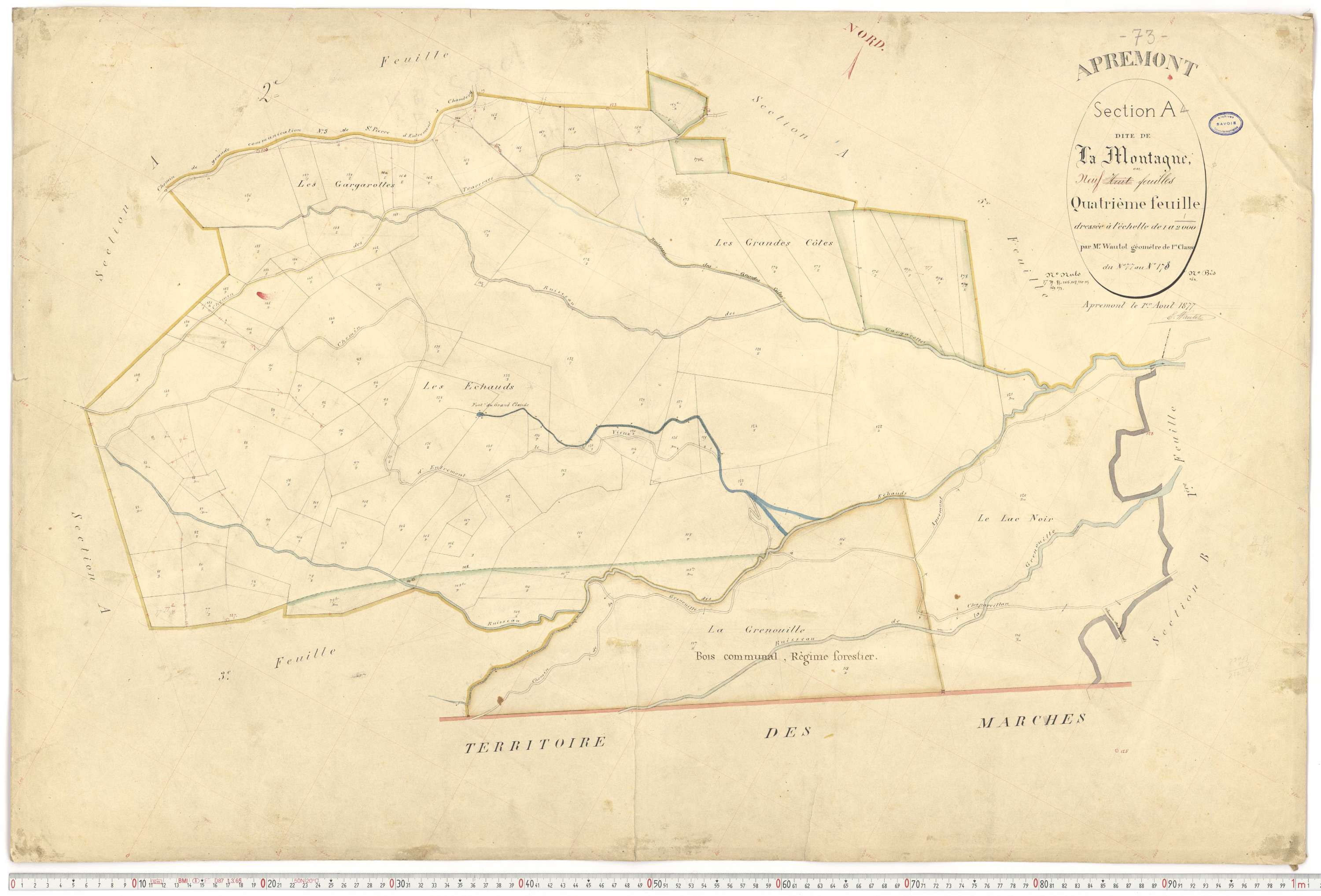 Apremont - Cadastre français (1879).