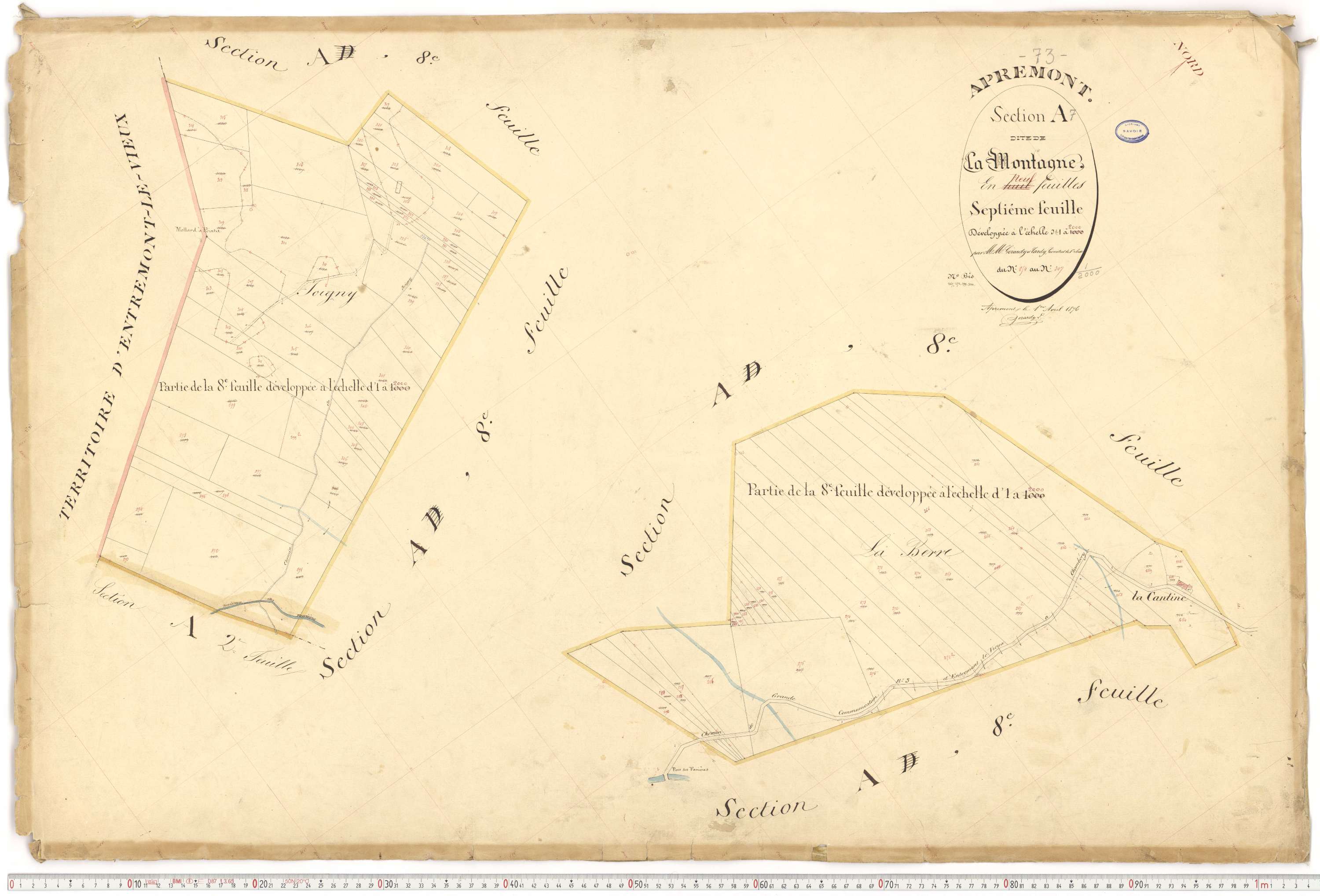 Apremont - Cadastre français (1879).