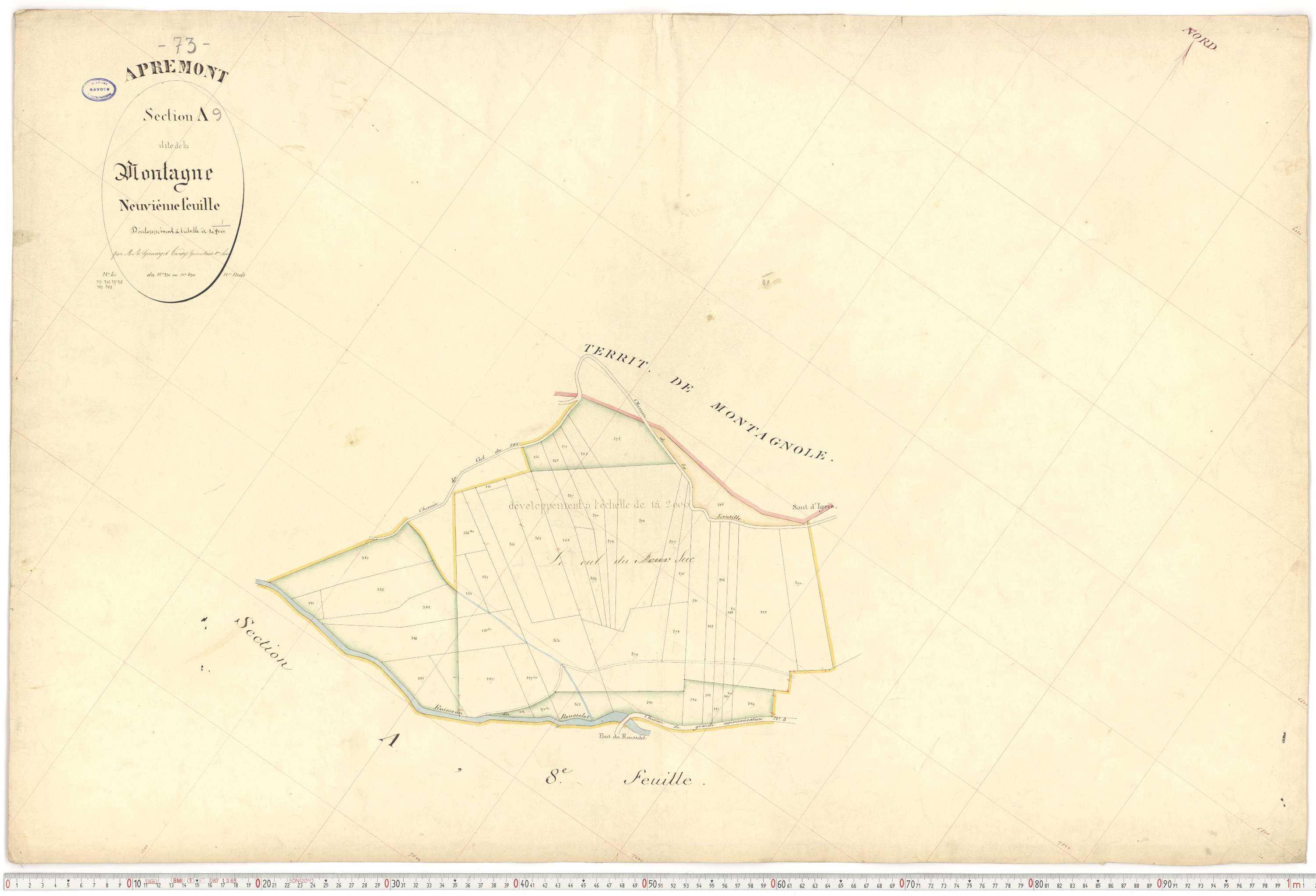 Apremont - Cadastre français (1879).