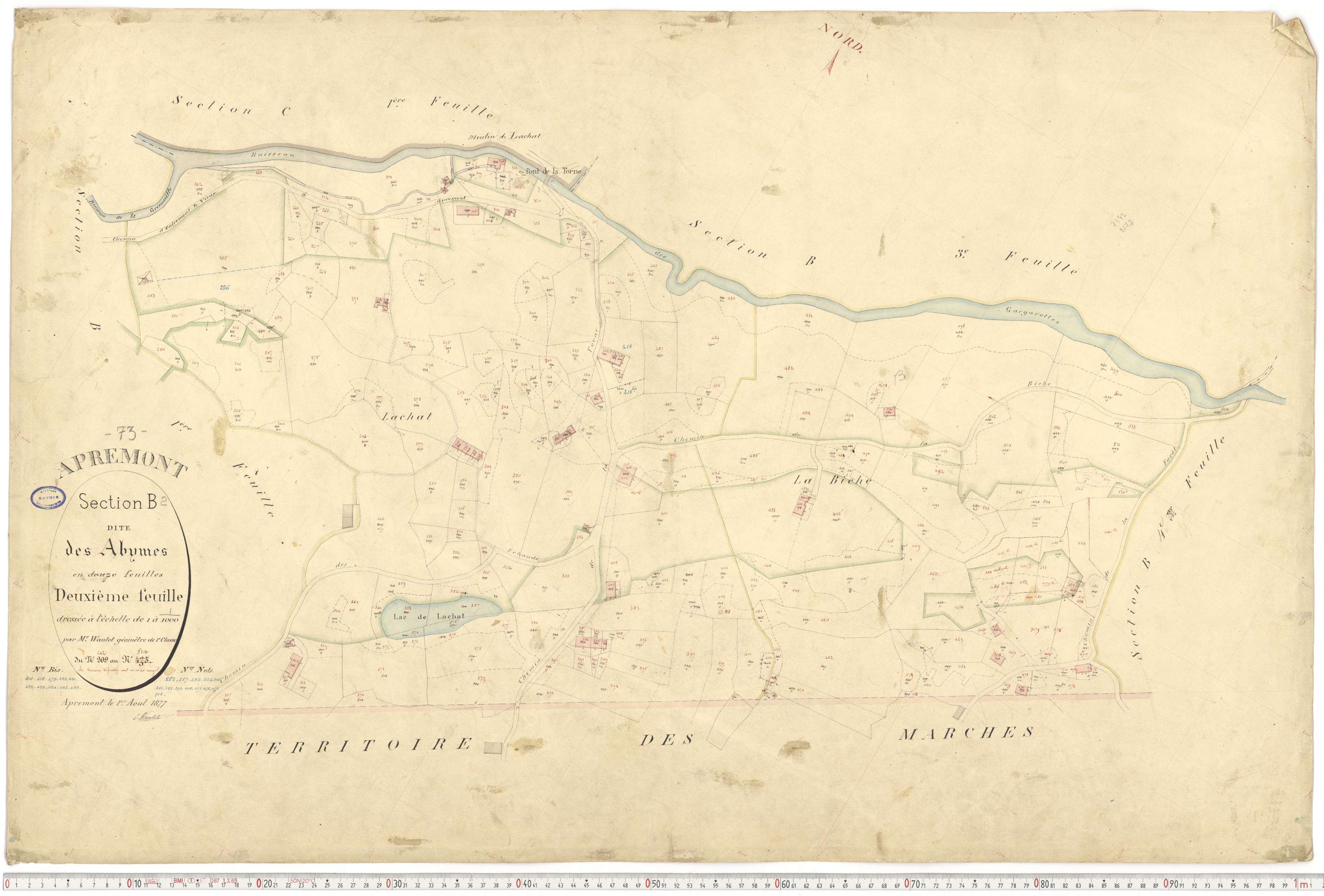 Apremont - Cadastre français (1879).