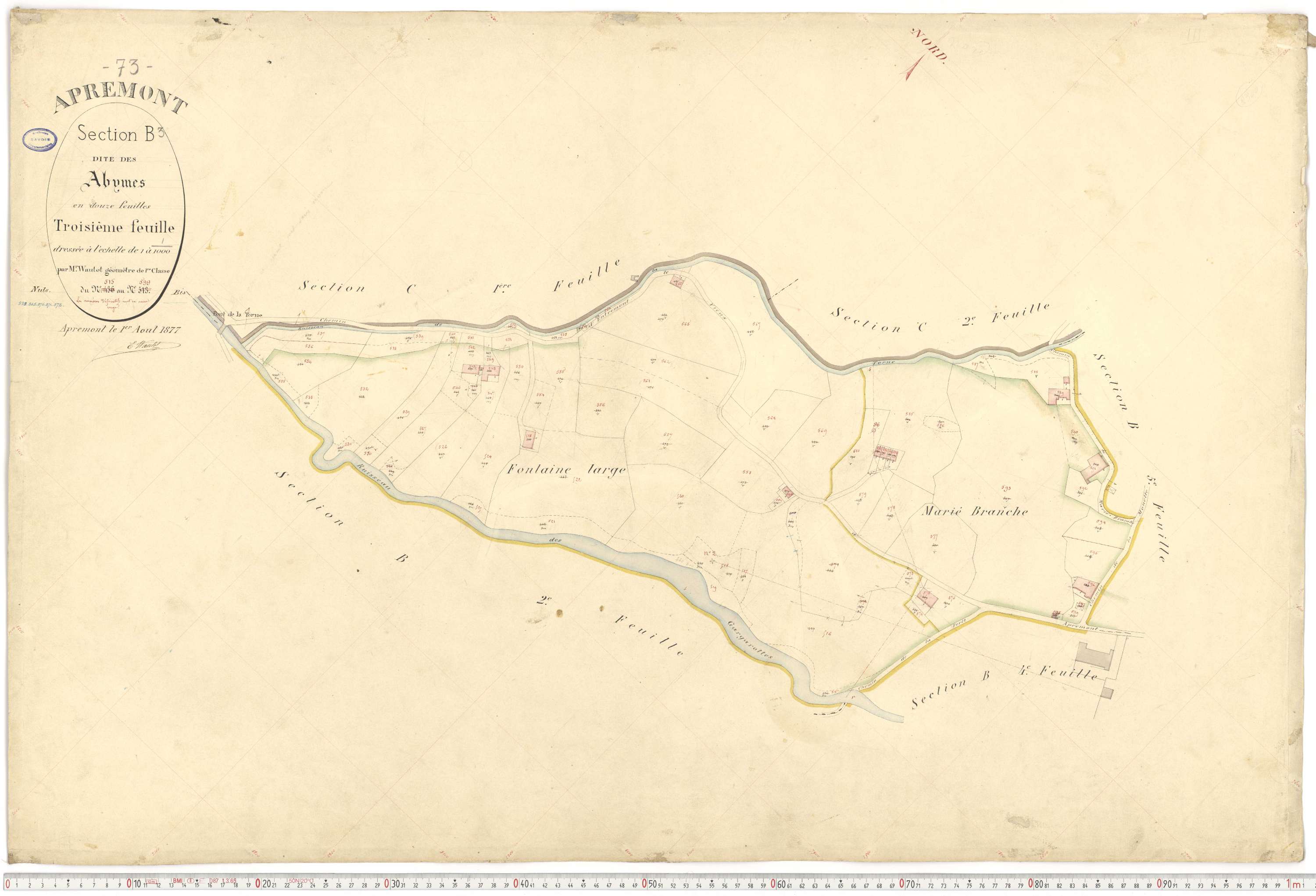 Apremont - Cadastre français (1879).