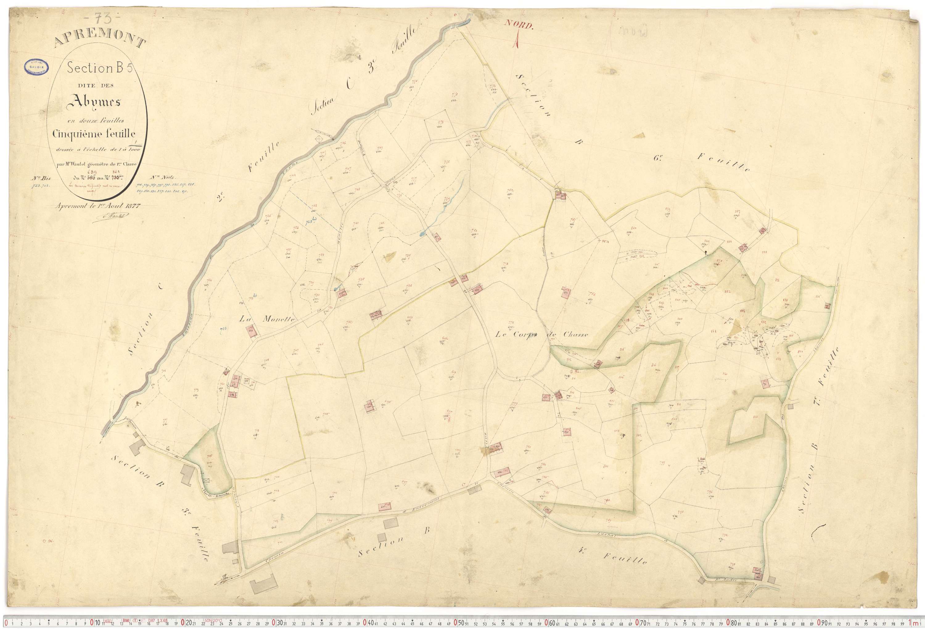 Apremont - Cadastre français (1879).